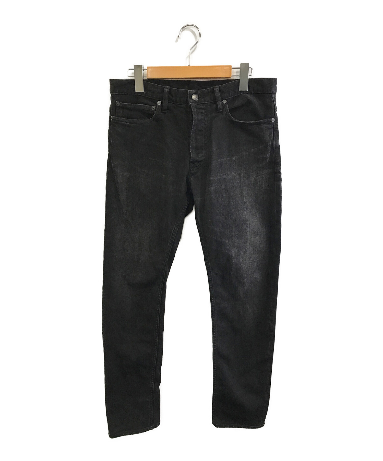 MINEDENIM (マインデニム) S.Slim STR 5pocket ブラック サイズ:9