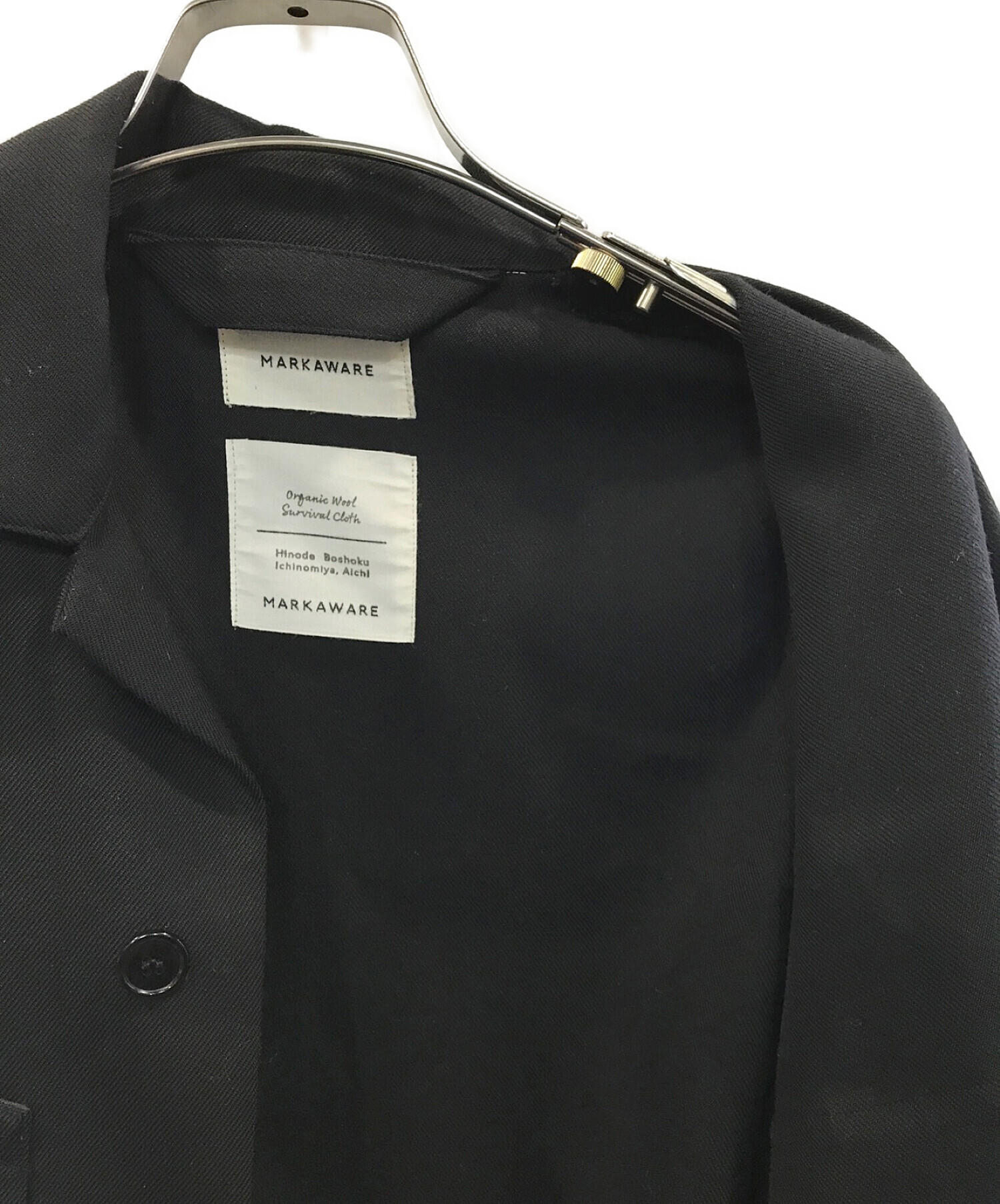 MARKAWARE (マーカウェア) ユーティリティシャツジャケット ブラック サイズ:1