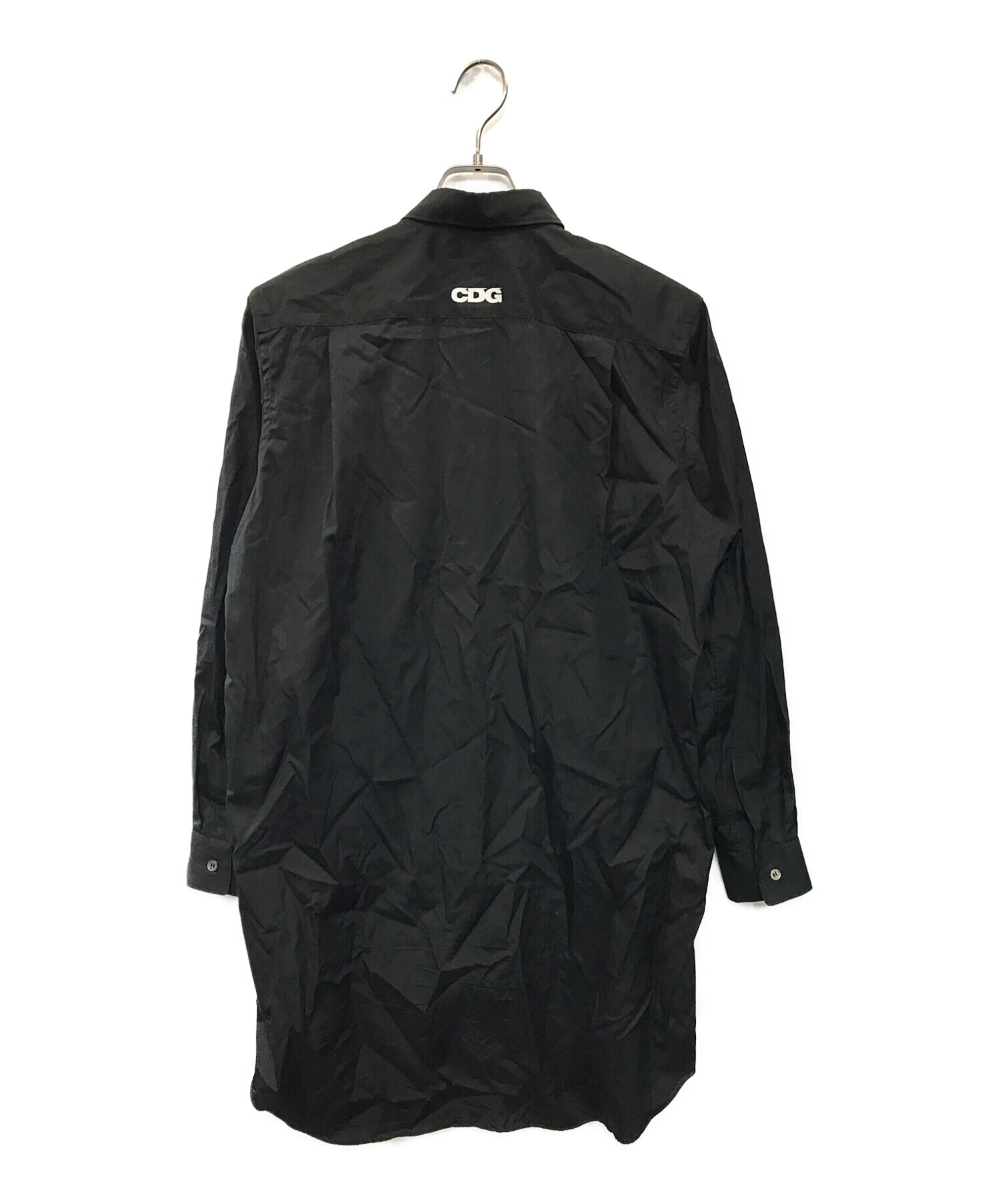 CDG (シーディージー) バックロゴロングシャツ ブラック サイズ:M
