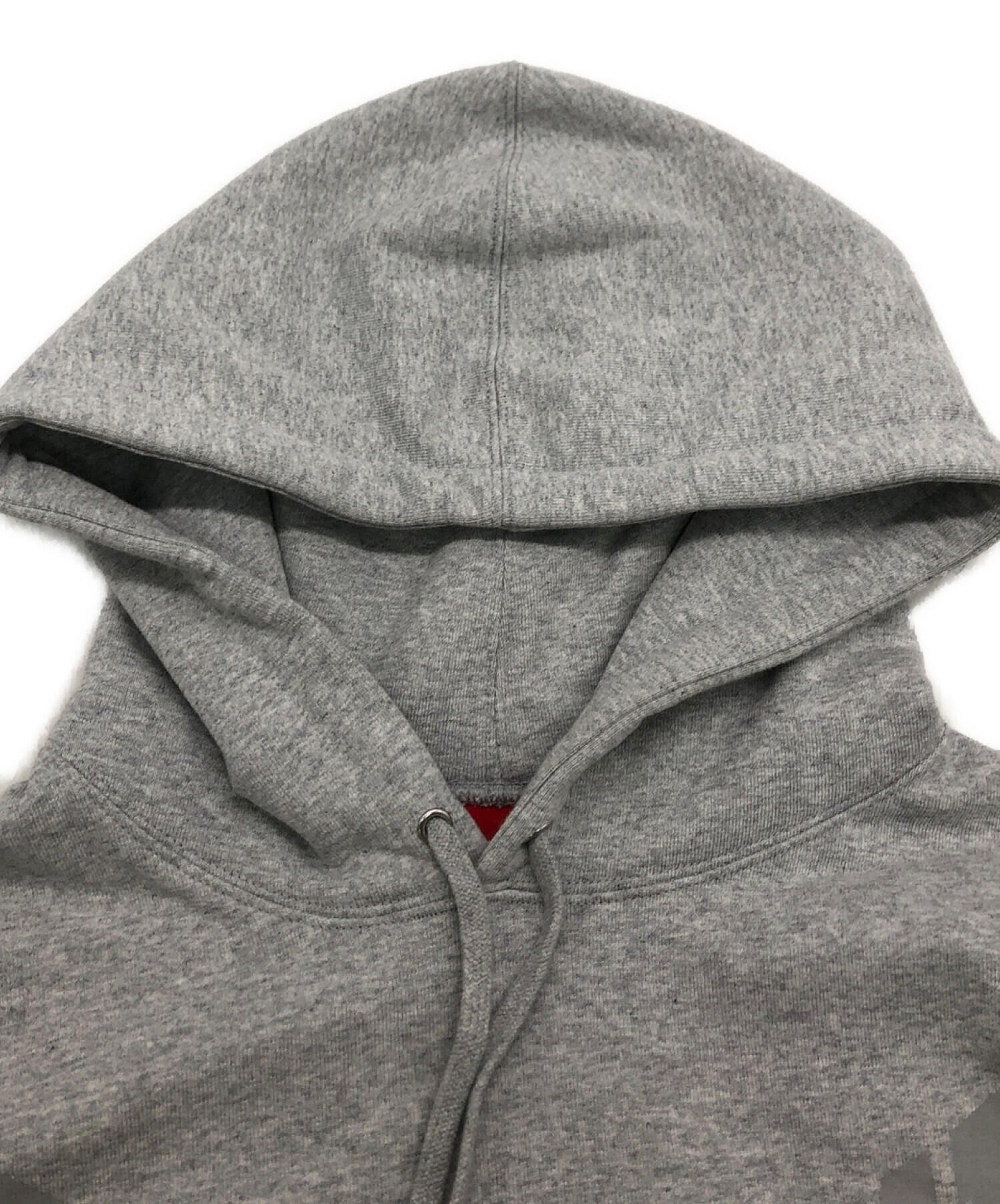 SUPREME (シュプリーム) Rhinestone Shadow Hooded Sweatshirt グレー サイズ:Ｍ