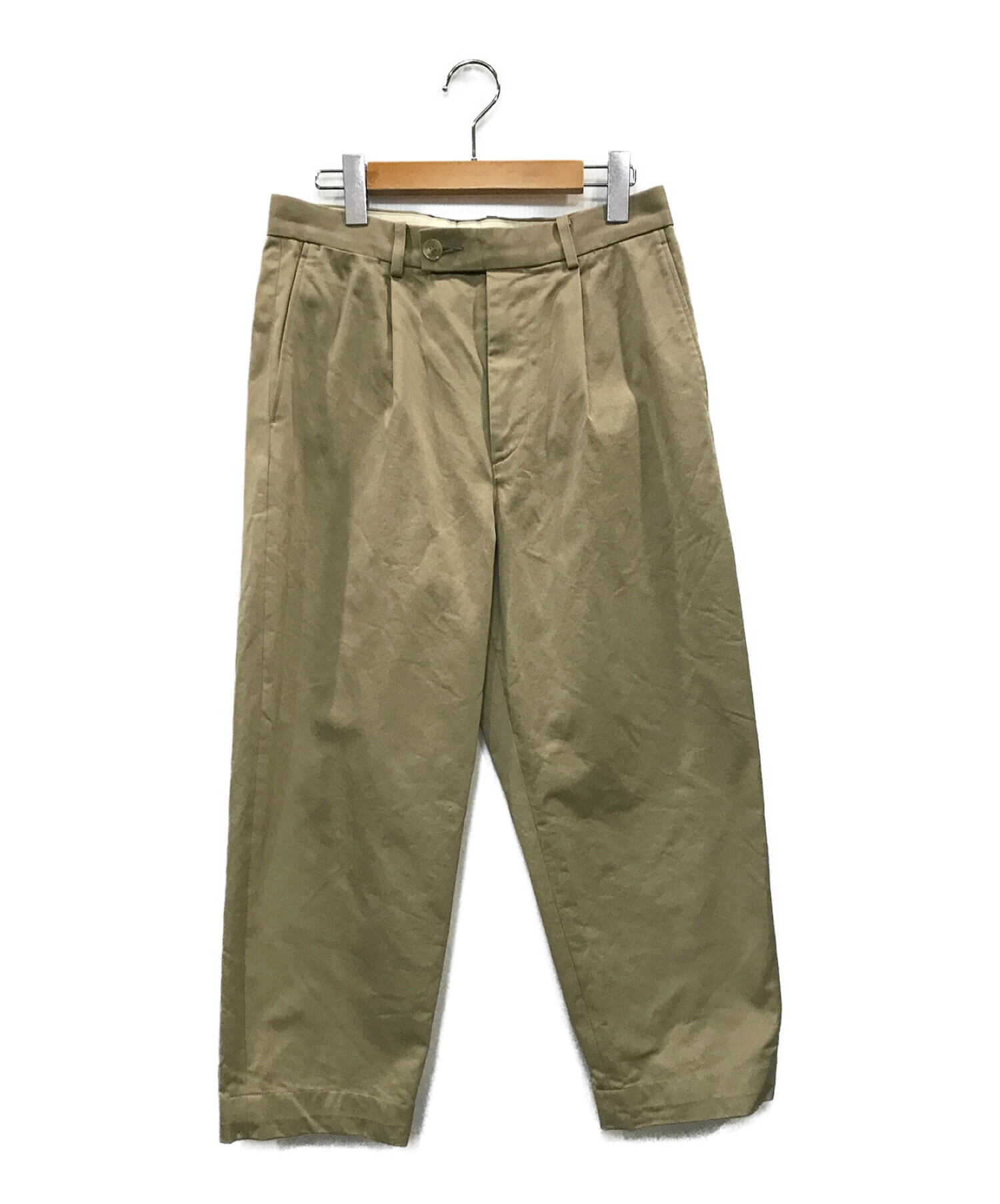 AURALEE (オーラリー) EXCLUSIVE WASHED FINX CHINO PANTS ベージュ サイズ:3