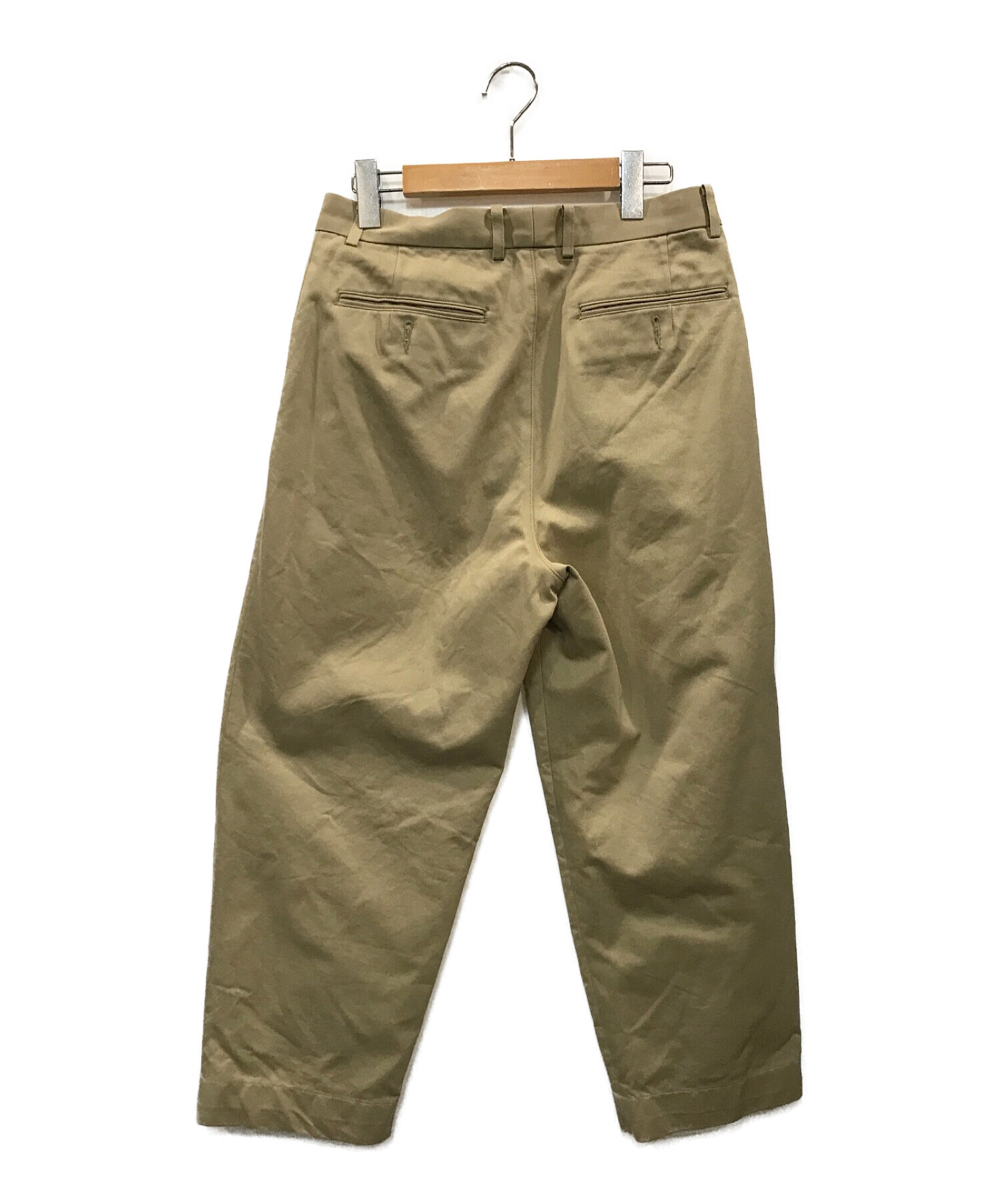 AURALEE (オーラリー) EXCLUSIVE WASHED FINX CHINO PANTS ベージュ サイズ:3