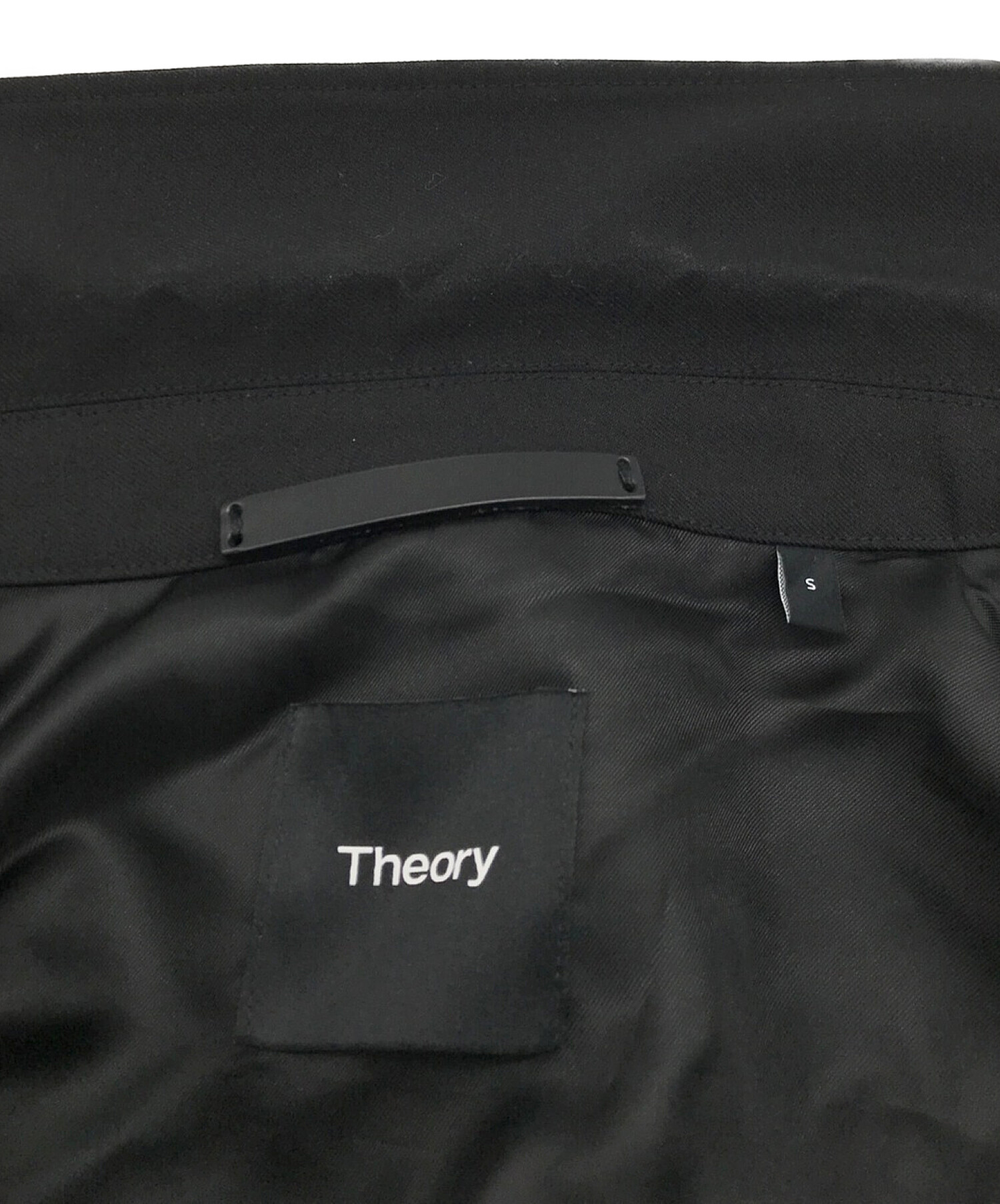 theory (セオリー) Bond Wool Twill Selk PA A ブラック サイズ:ｓ