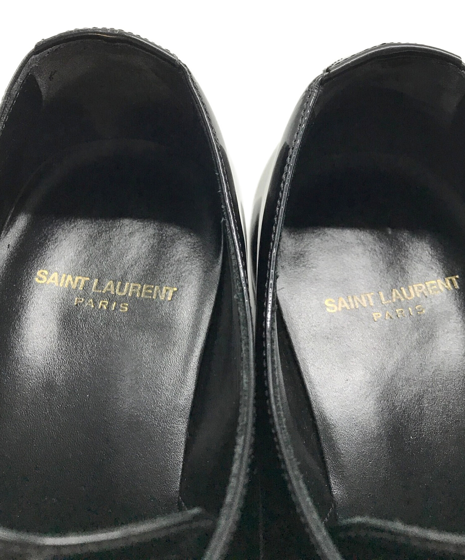 Saint Laurent Paris (サンローランパリ) ワイアットダービーシューズ ブラック サイズ:42