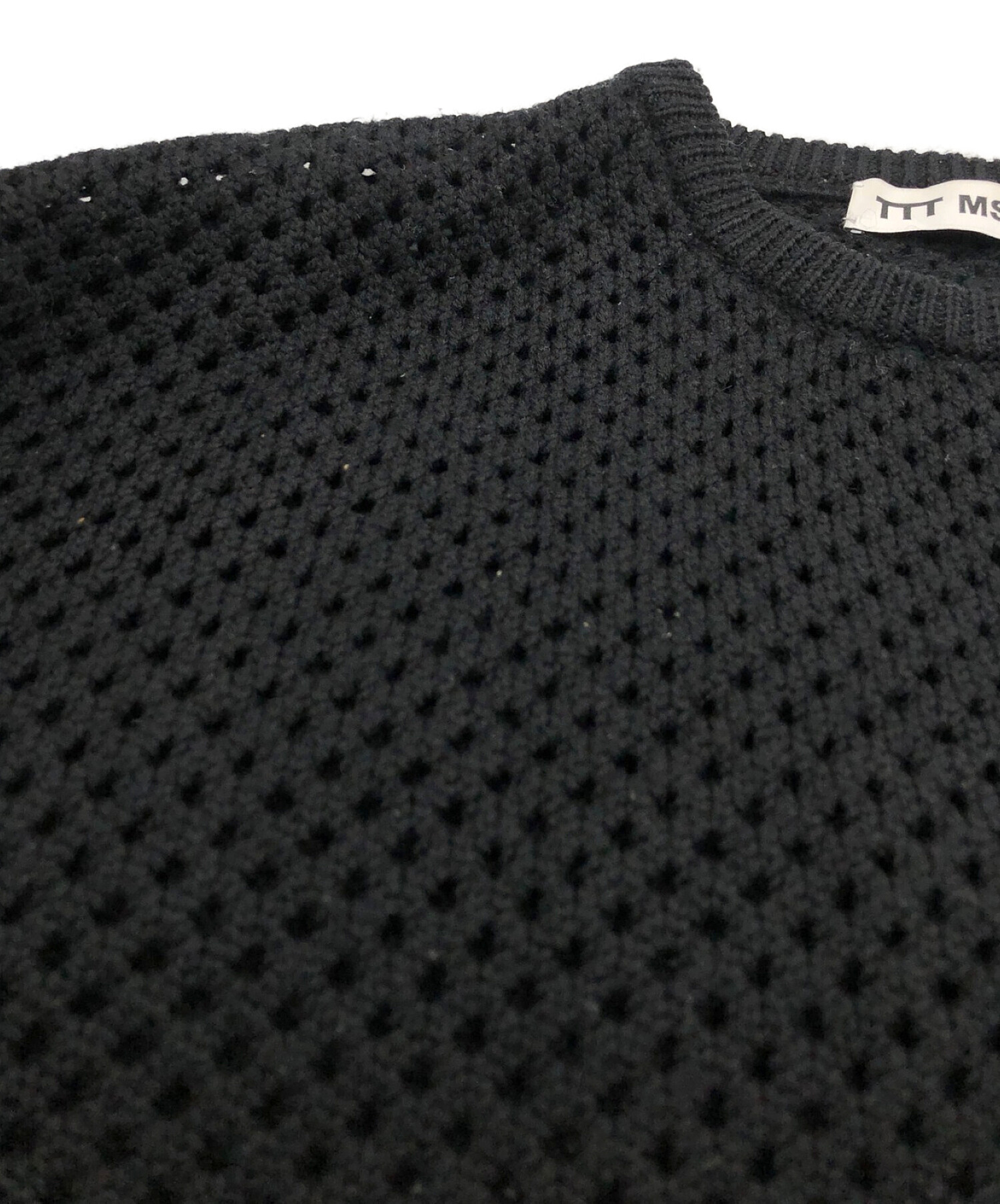 TTT MSW (ティーモダンストリートウェア) Wool Pullover Knit ブラック サイズ:Free