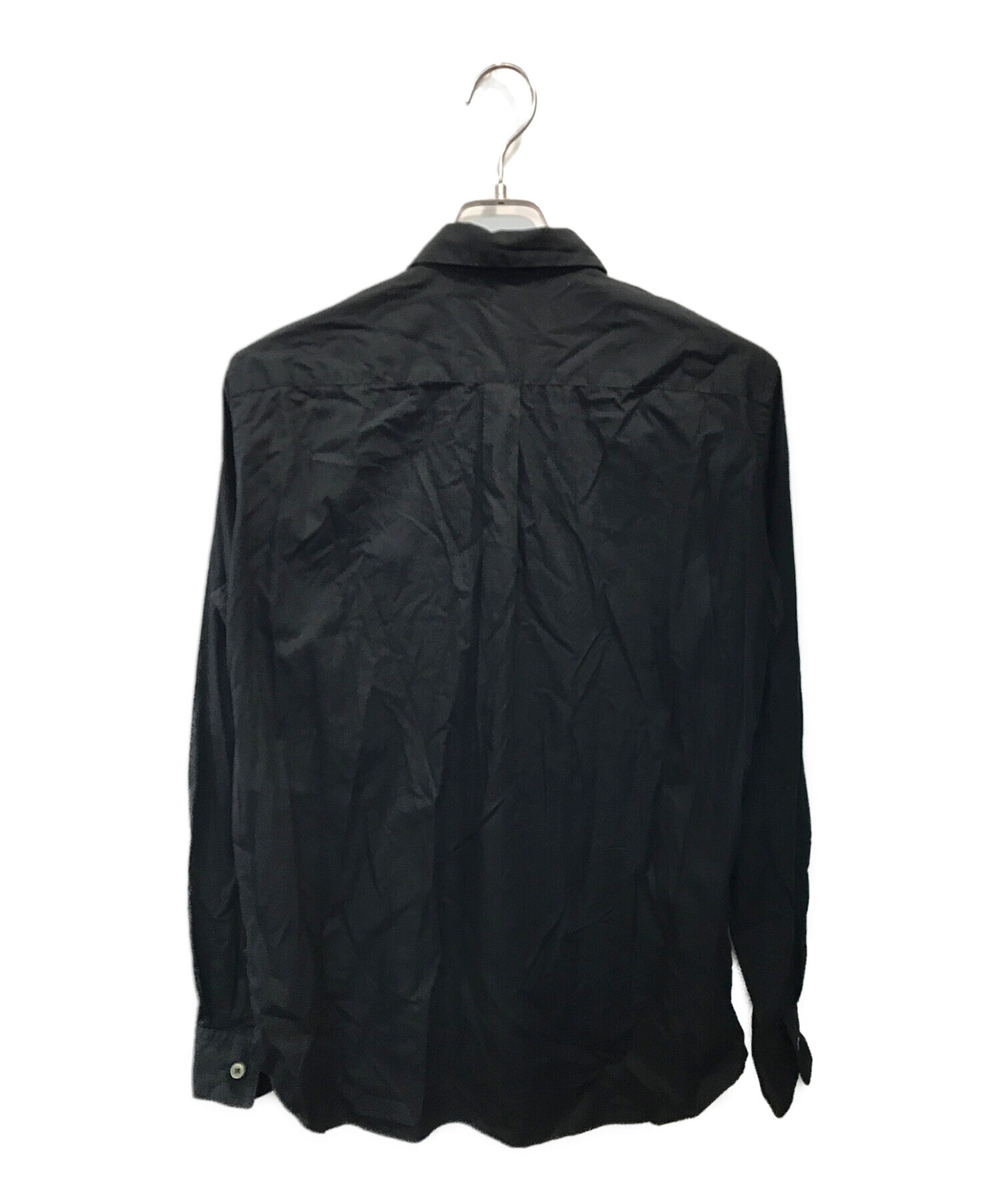 BLACK COMME des GARCONS (ブラックコムデギャルソン) フロントジップシャツ ブラック サイズ:L
