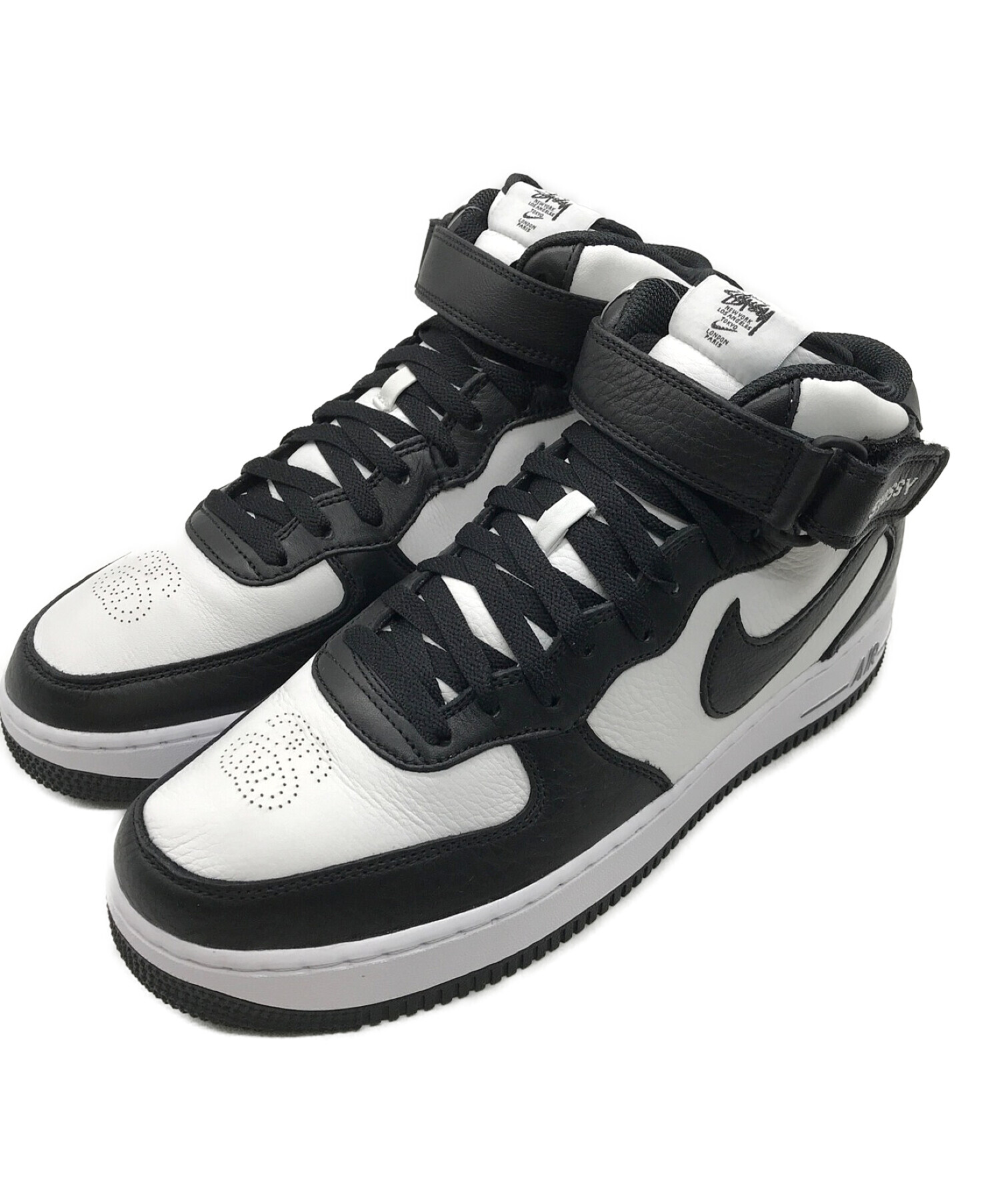 NIKE (ナイキ) stussy (ステューシー) AIR FORCE 1 '07 MID SP ブラック×ホワイト サイズ:28.5㎝