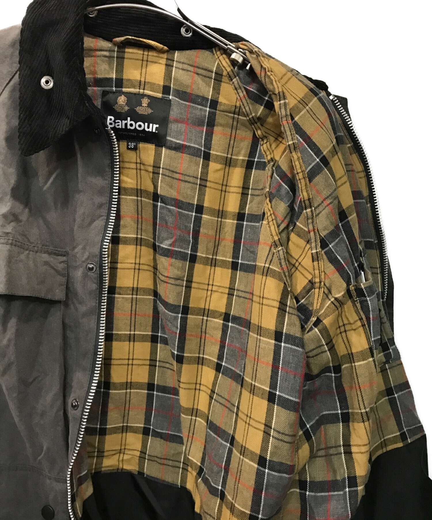 Barbour (バブアー) JOURNAL STANDARD (ジャーナルスタンダード) JS OS LONG BEDALE グレー サイズ:38