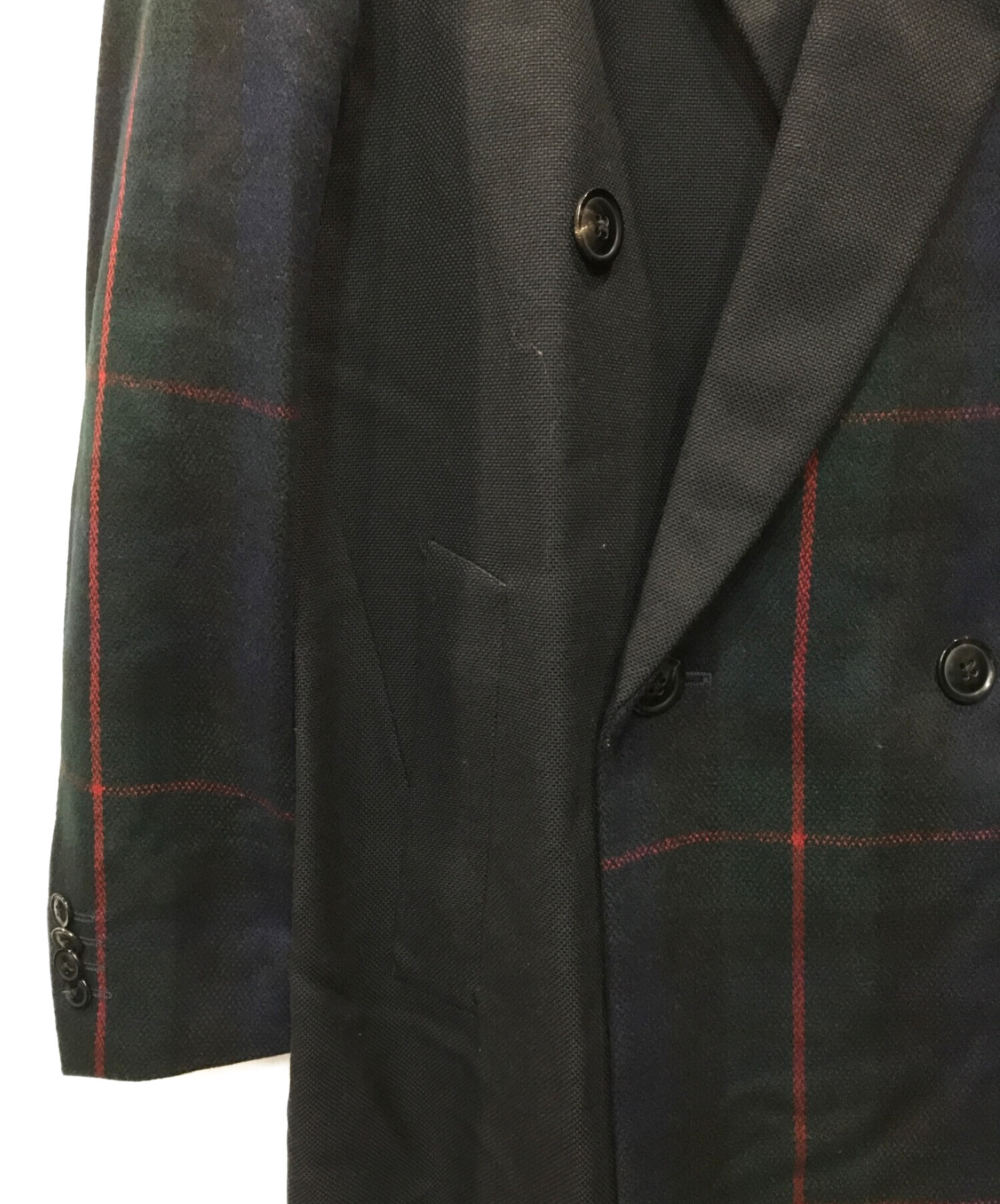 中古・古着通販】PAUL SMITH (ポールスミス) DREAMER BLACK WATCH MIX UP DOUBLE-BREASTED COAT  ネイビー サイズ:M｜ブランド・古着通販 トレファク公式【TREFAC FASHION】スマホサイト