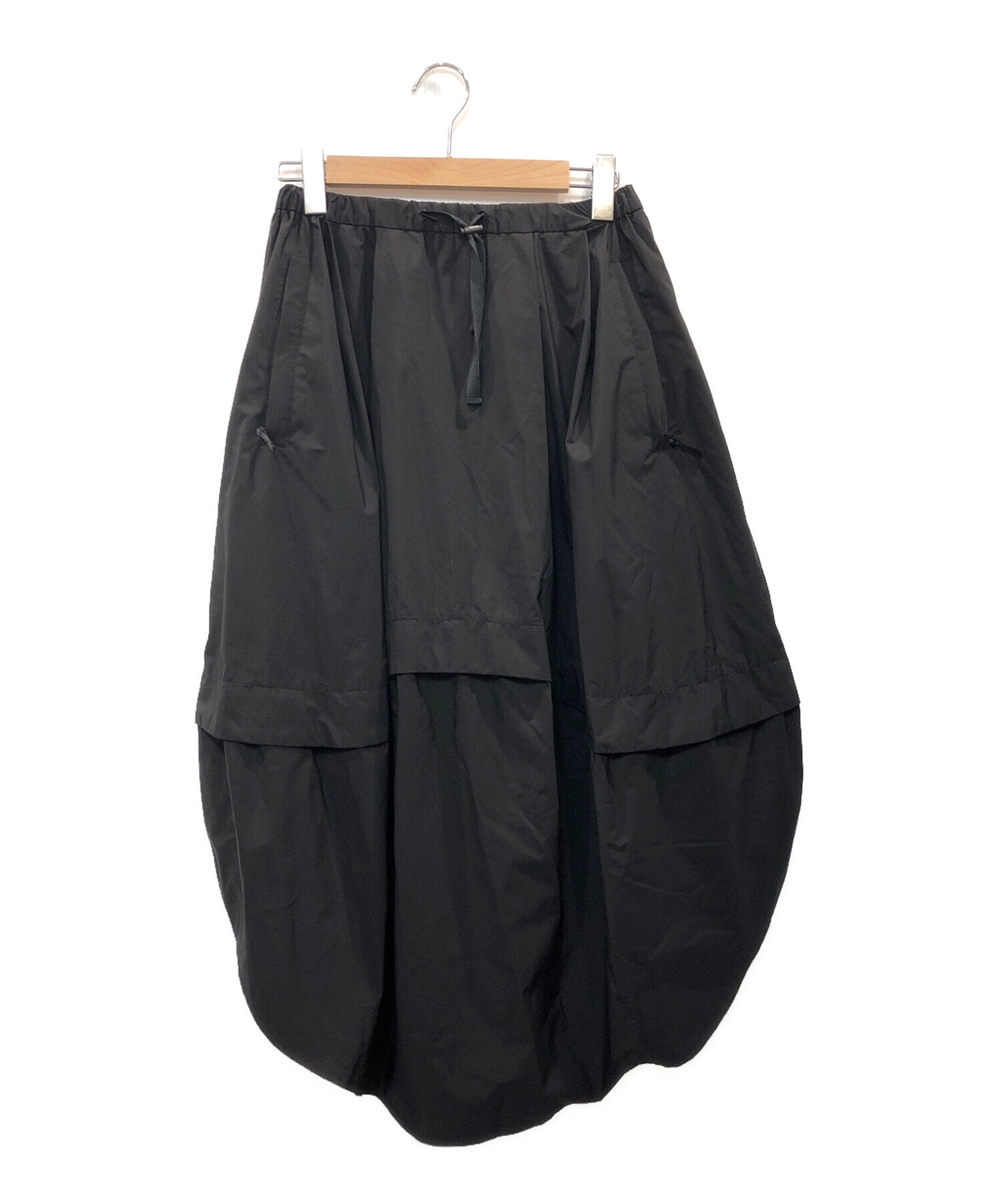 nagonstans (ナゴンスタンス) PERTEX SHIELDドロストコクーンスカート ブラック サイズ:S