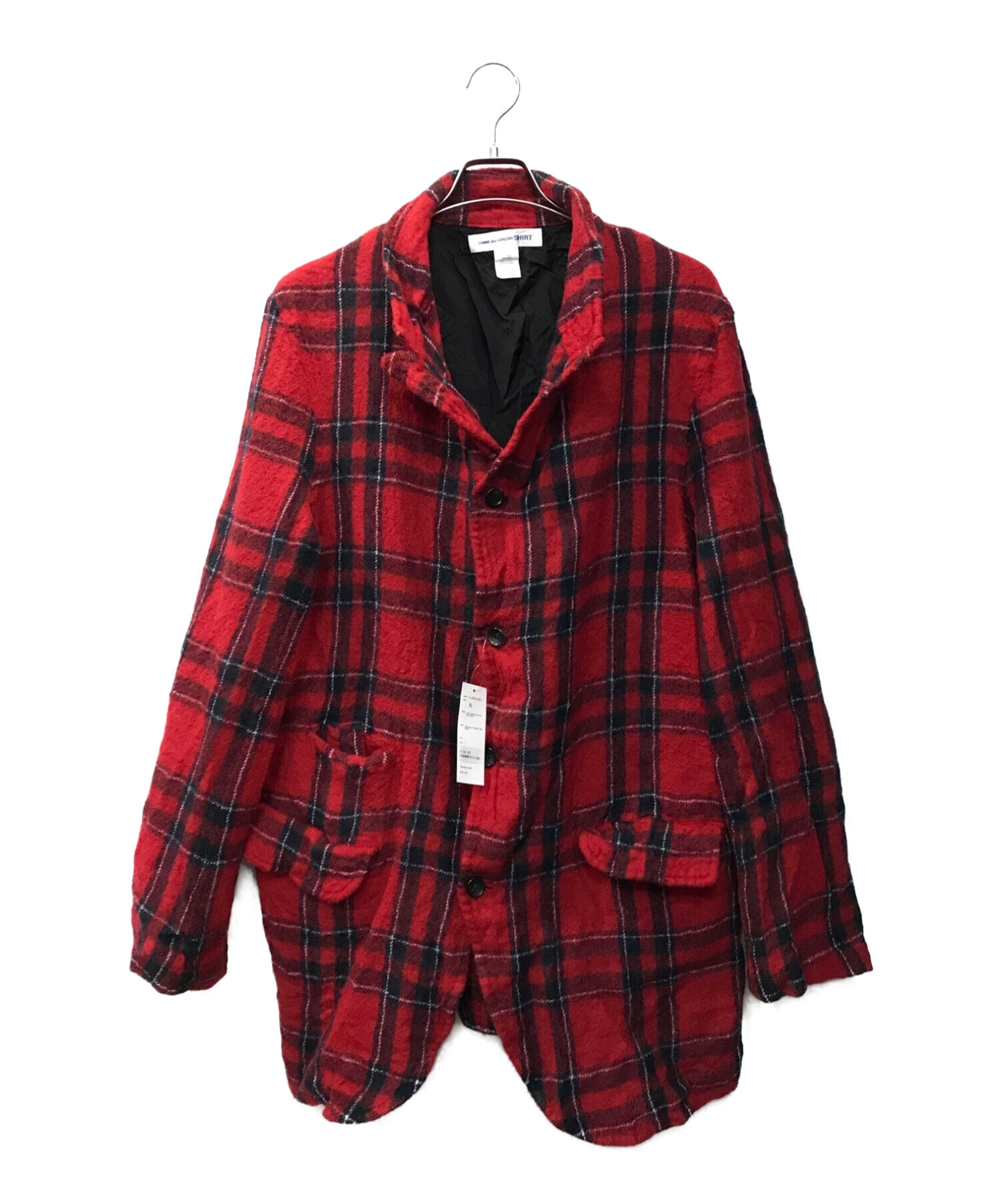 8,610円Comme des Garçons Wool Check Jacket