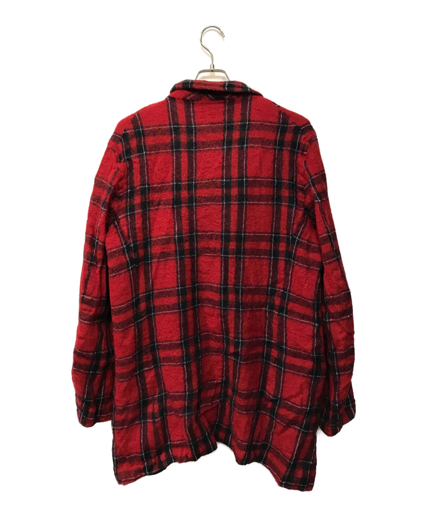 中古・古着通販】COMME des GARCONS SHIRT (コムデギャルソンシャツ) 22AW tartan wool blazer レッド  サイズ:XL｜ブランド・古着通販 トレファク公式【TREFAC FASHION】スマホサイト