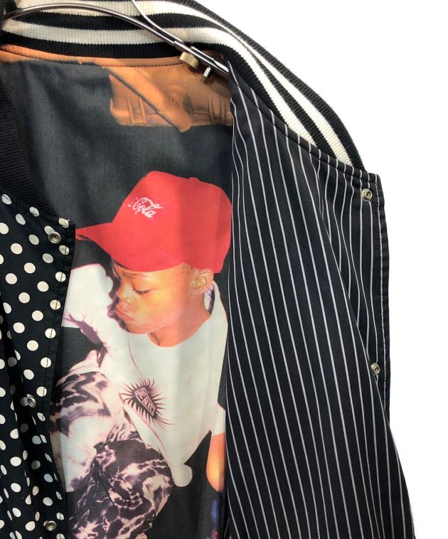 SUPREME (シュプリーム) COMME des GARCONS SHIRT (コムデギャルソンシャツ) ドットリバーシブルジャケット  ブラック×ホワイト サイズ:X