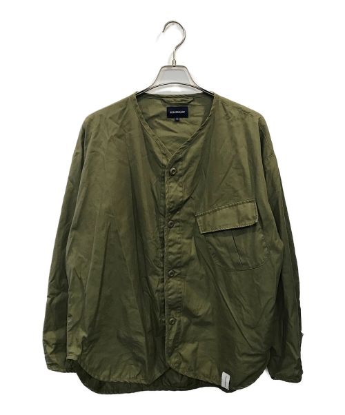 【中古・古着通販】DESCENDANT (ディセンダント) REMNANTS OX LS SHIRT カーキ サイズ:2｜ブランド・古着通販  トレファク公式【TREFAC FASHION】スマホサイト