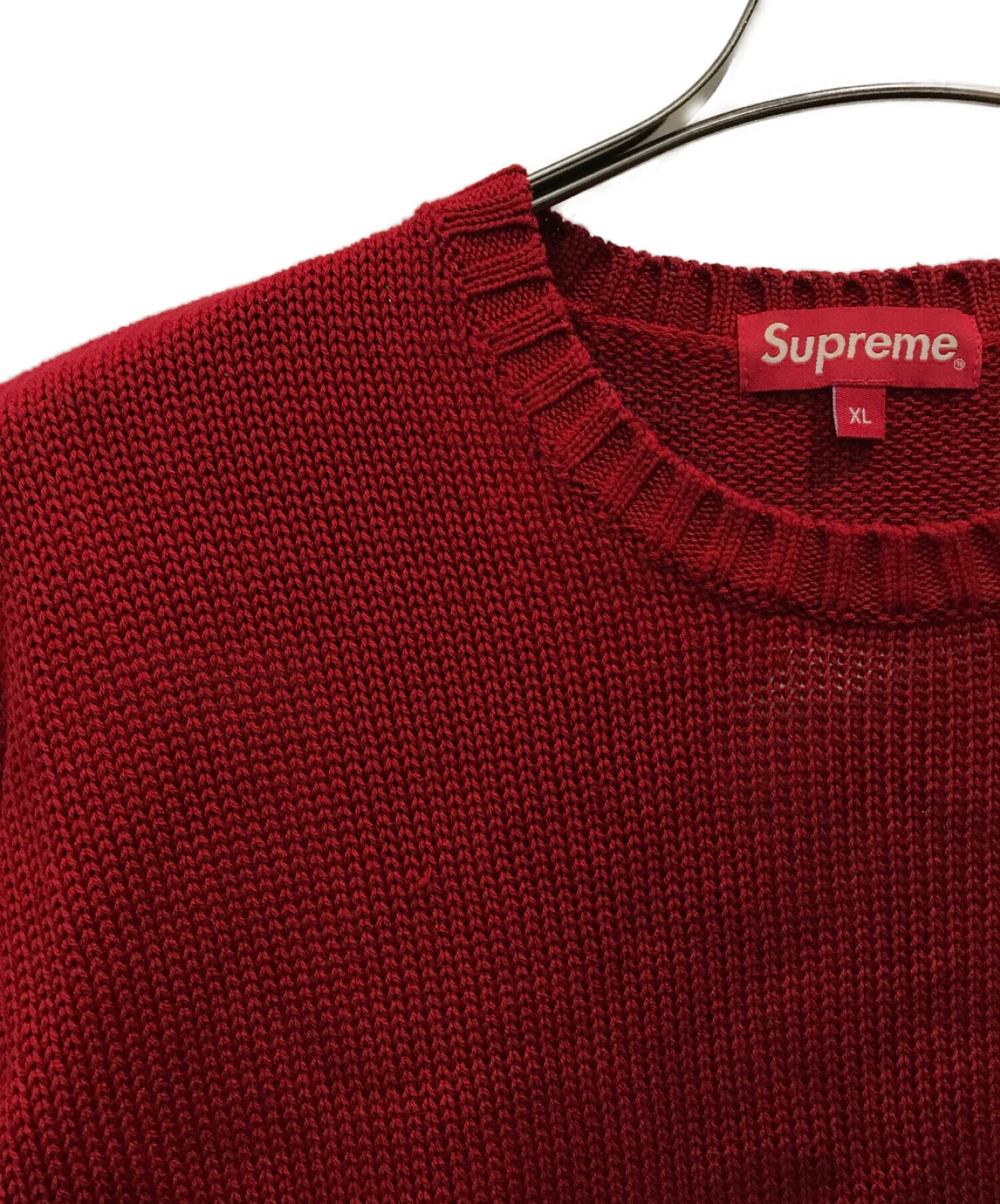 中古・古着通販】Supreme (シュプリーム) Back Logo Sweater レッド ...