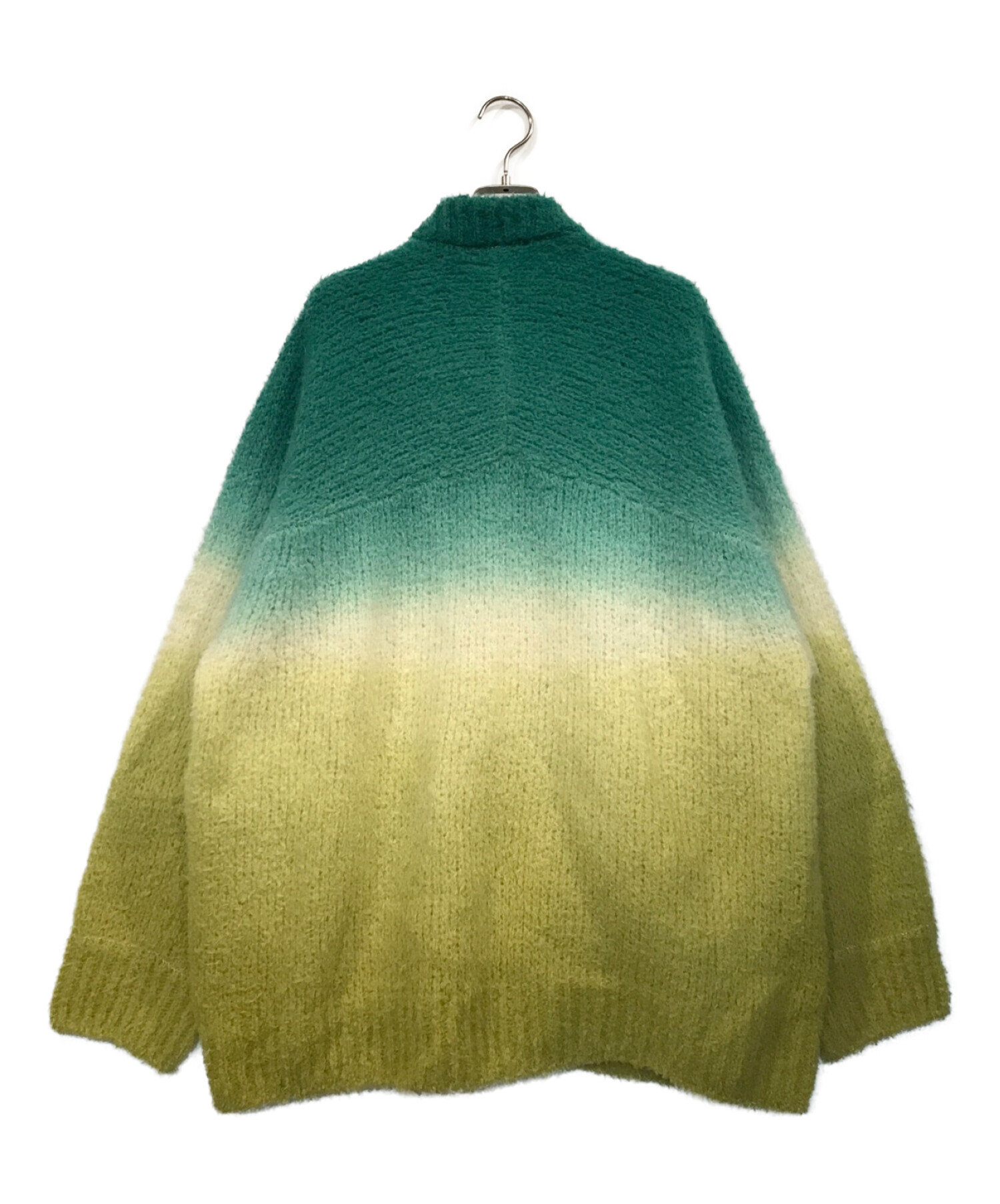 sacai (サカイ) Tie Dye Knit Cardigan グリーン サイズ:3