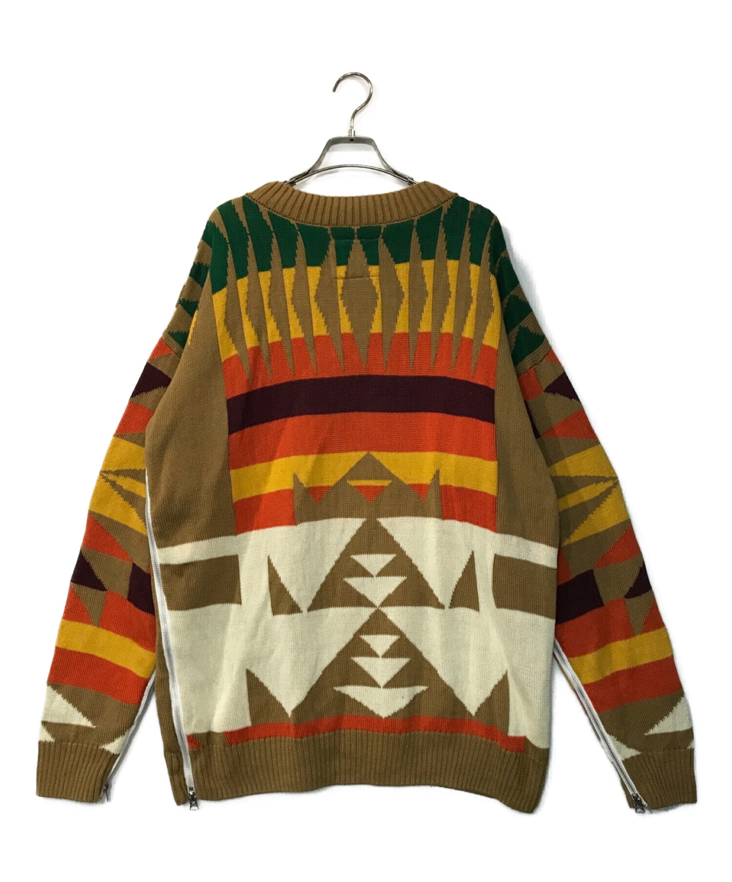 sacai (サカイ) PENDLETON (ペンドルトン) PULLOVER SWEATER(プルオーバーセーター) ブラウン サイズ:3