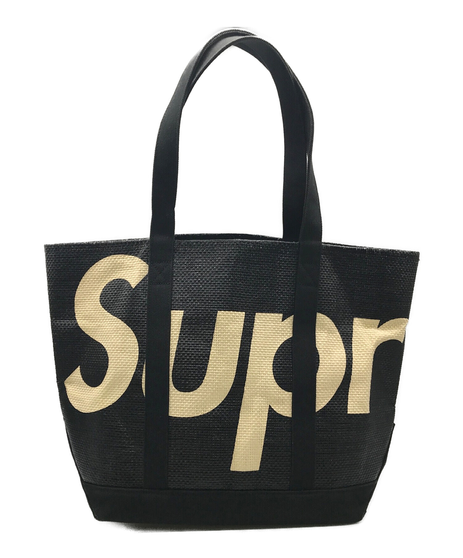 中古・古着通販】Supreme (シュプリーム) Raffia Tote Bag ブラック