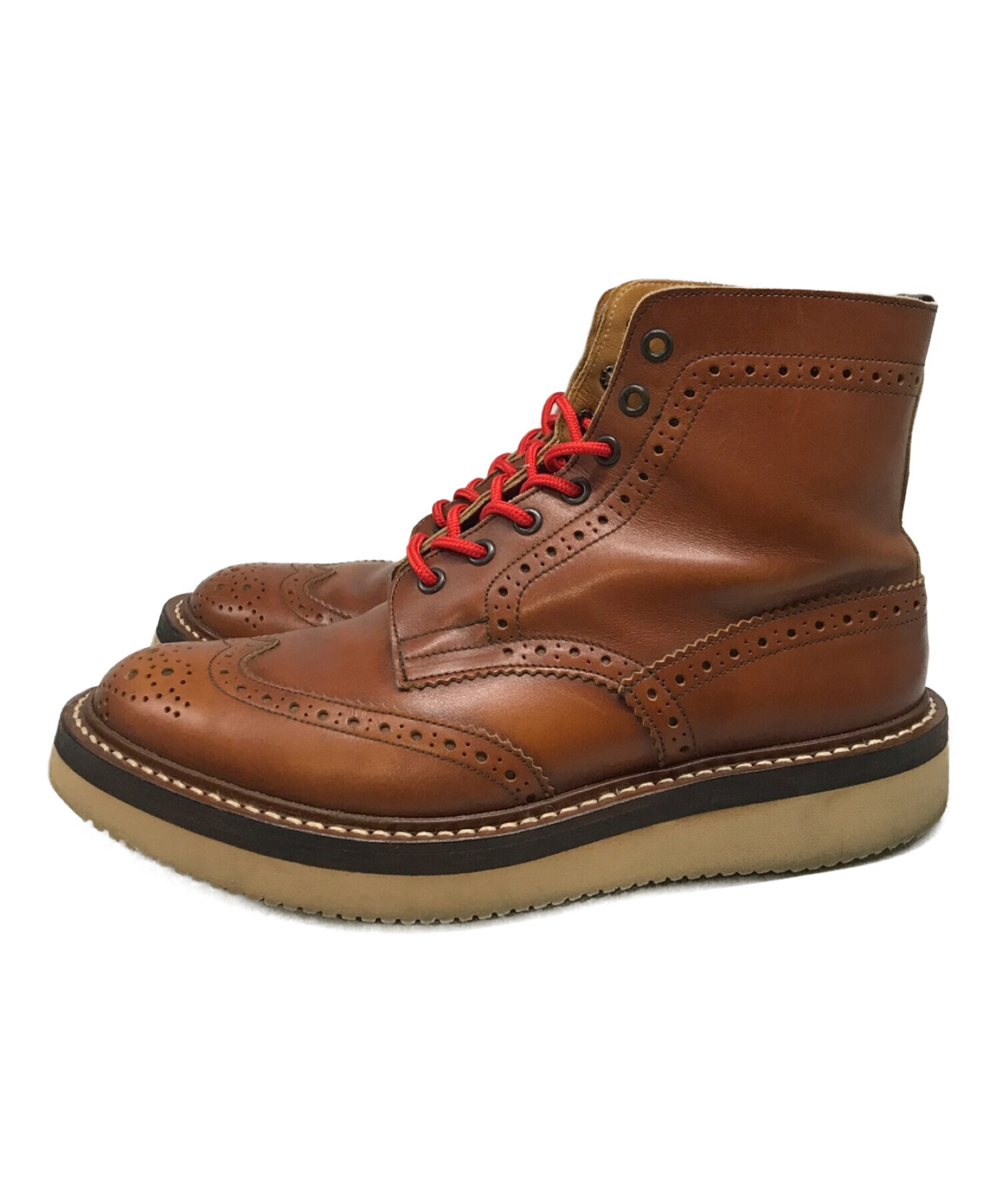 Tricker's (トリッカーズ) モルトンカントリーブーツ ブラウン サイズ:9.5