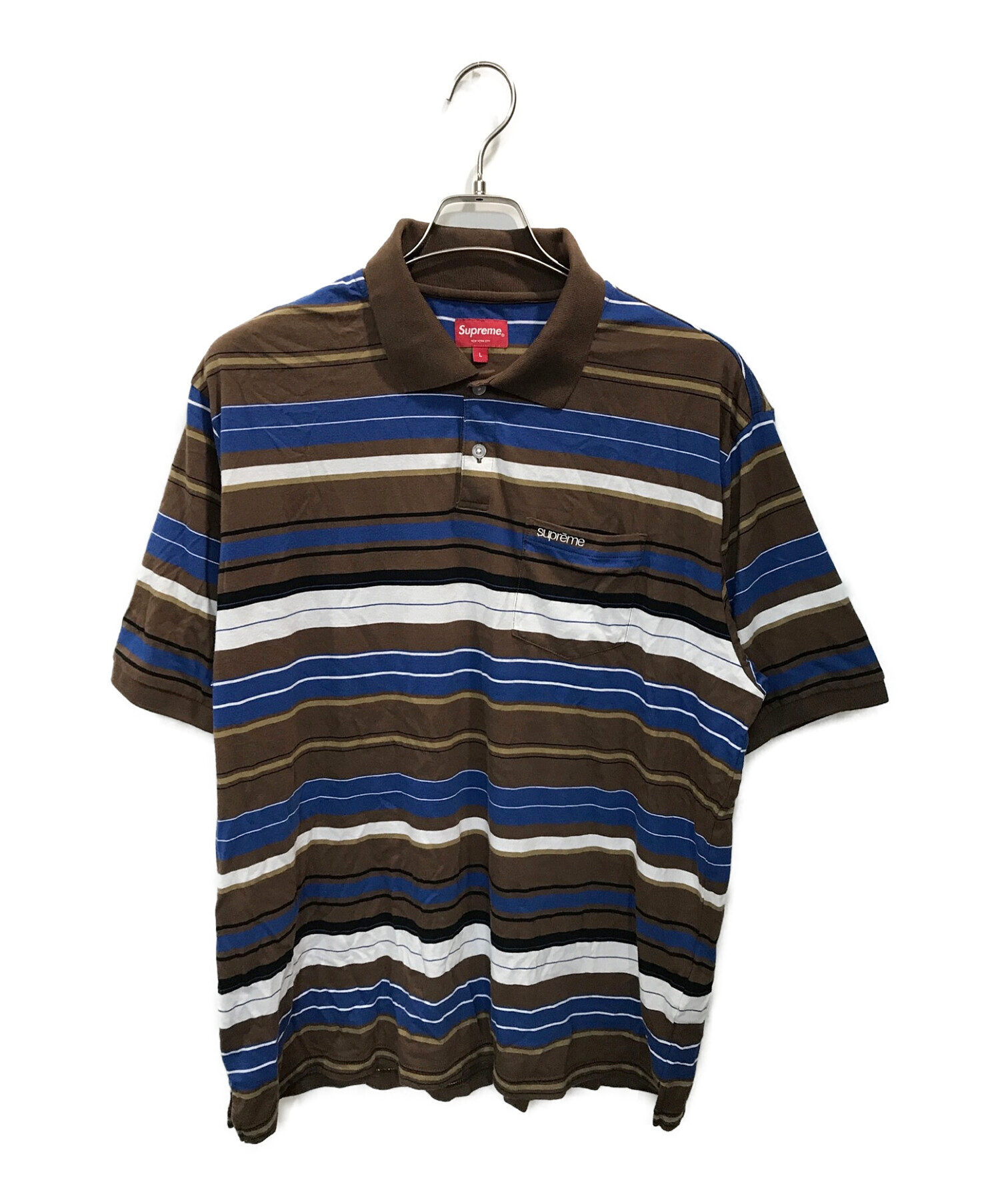 専用 supreme 23ss multi stripe polo tee - ファッション