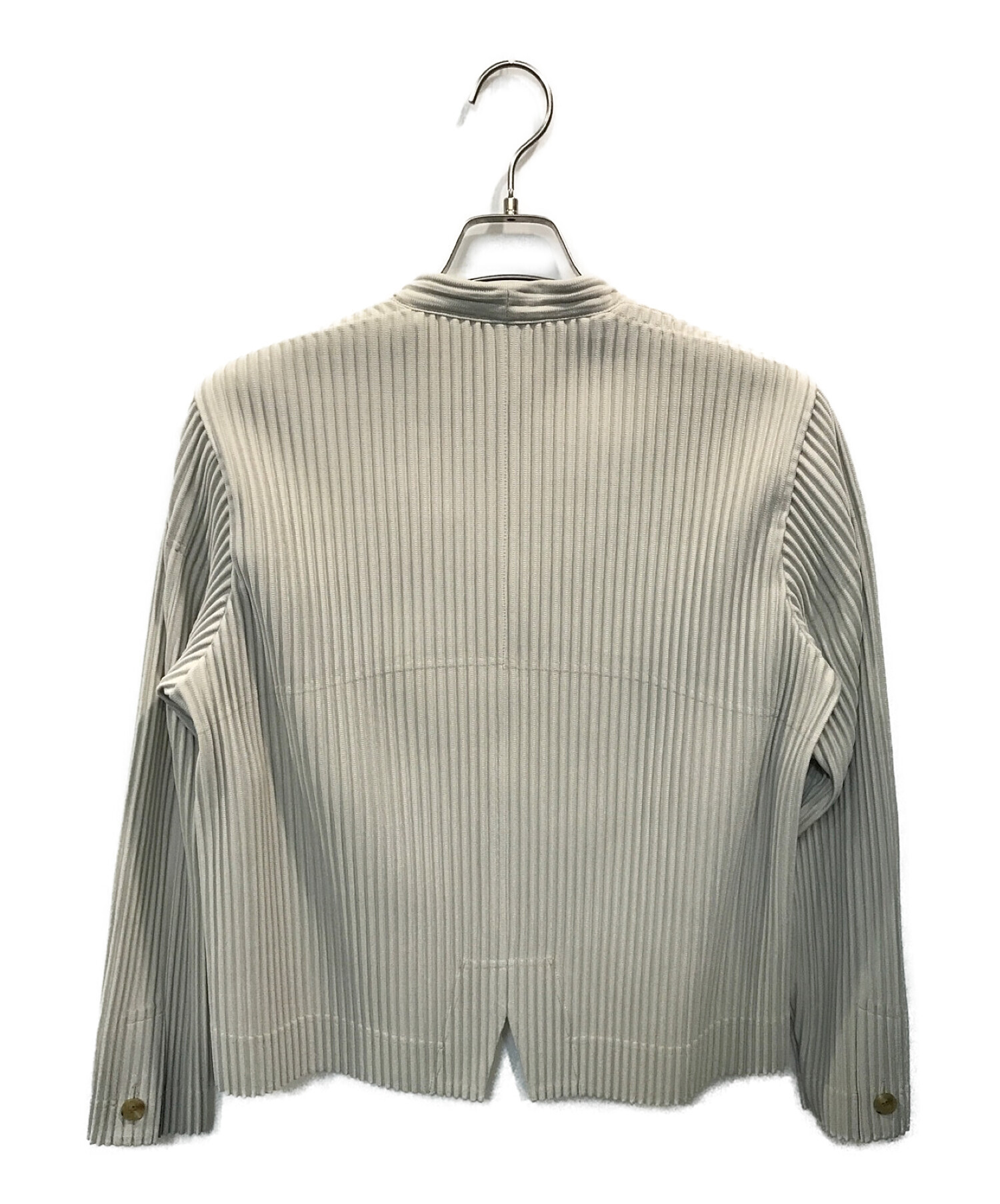 HOMME PLISSE ISSEY MIYAKE (オムプリッセ イッセイ ミヤケ) プリーツテーラードジャケット ベージュ サイズ:1