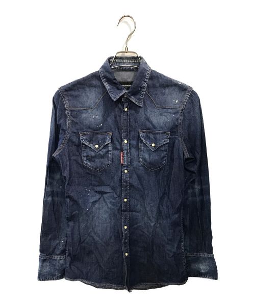 中古・古着通販】DSQUARED2 (ディースクエアード) DENIM WESTERN SHIRT