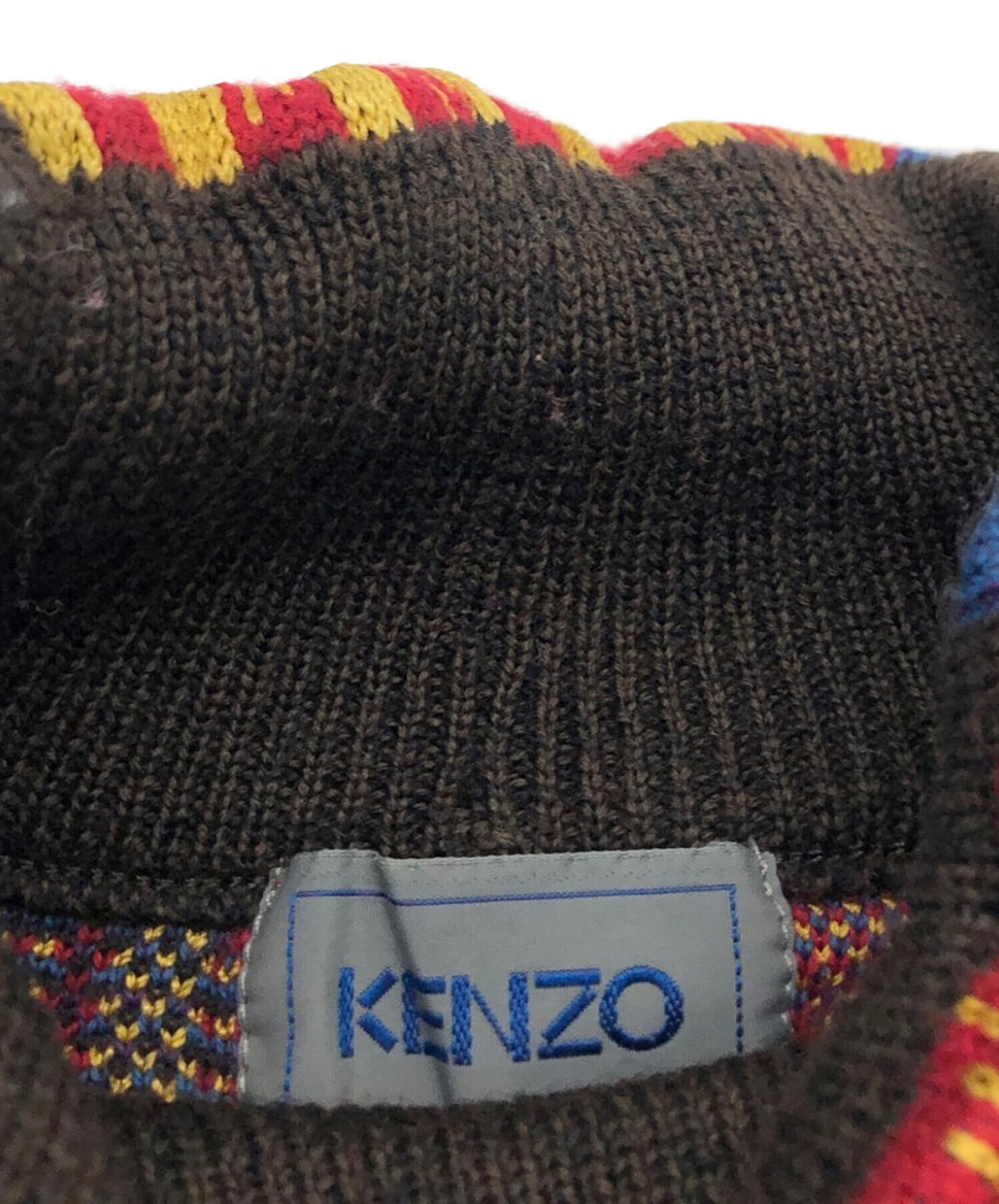 中古・古着通販】KENZO (ケンゾー) 総柄ニット マルチカラー サイズ