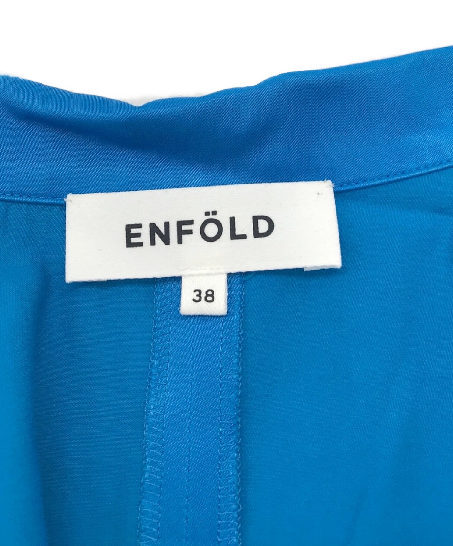 中古・古着通販】ENFOLD (エンフォルド) オールインワン ブルー サイズ