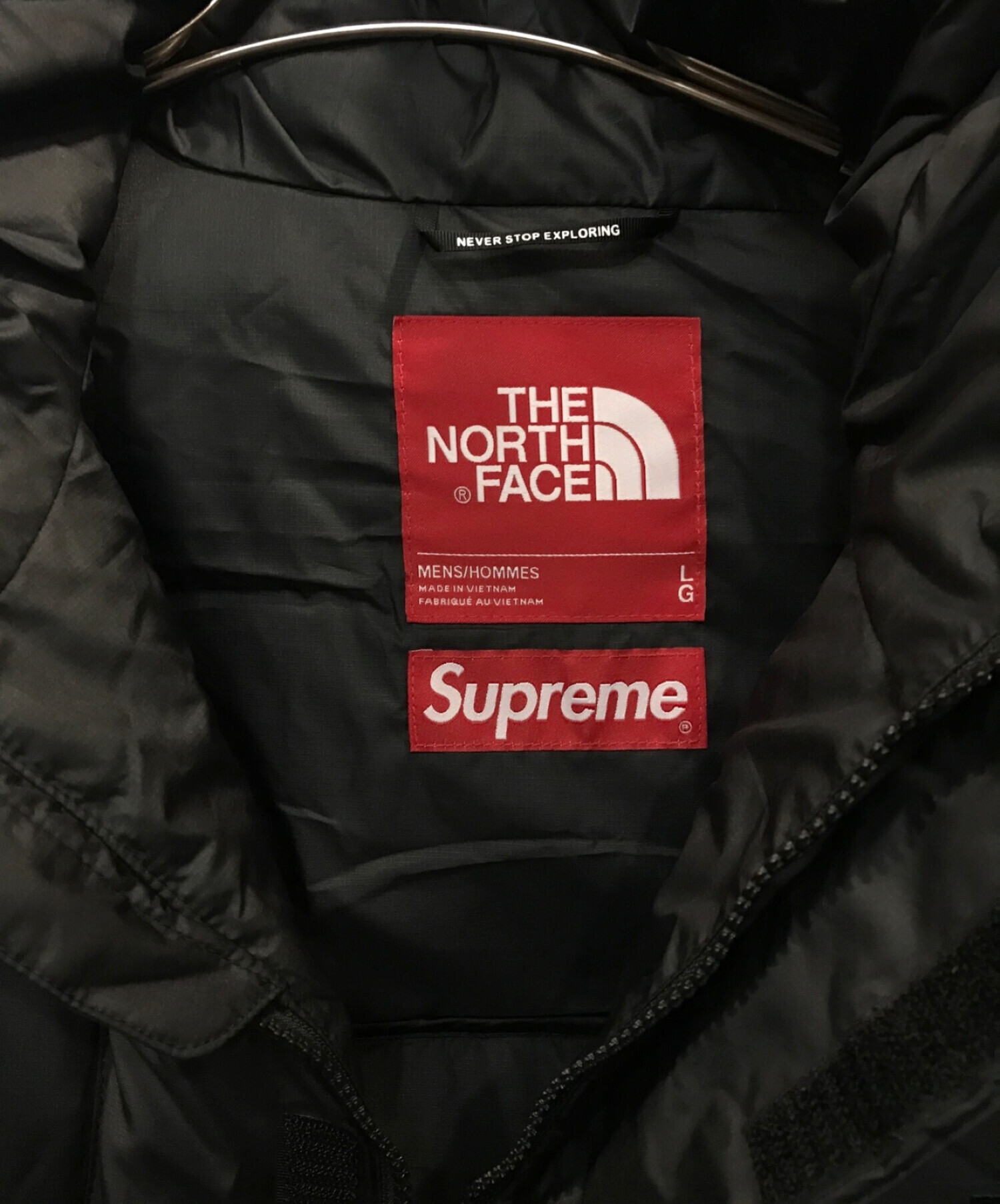 Supreme (シュプリーム) THE NORTH FACE (ザ ノース フェイス) 800-Fill Half Zip Hooded  Pullover ブラック サイズ:L 未使用品