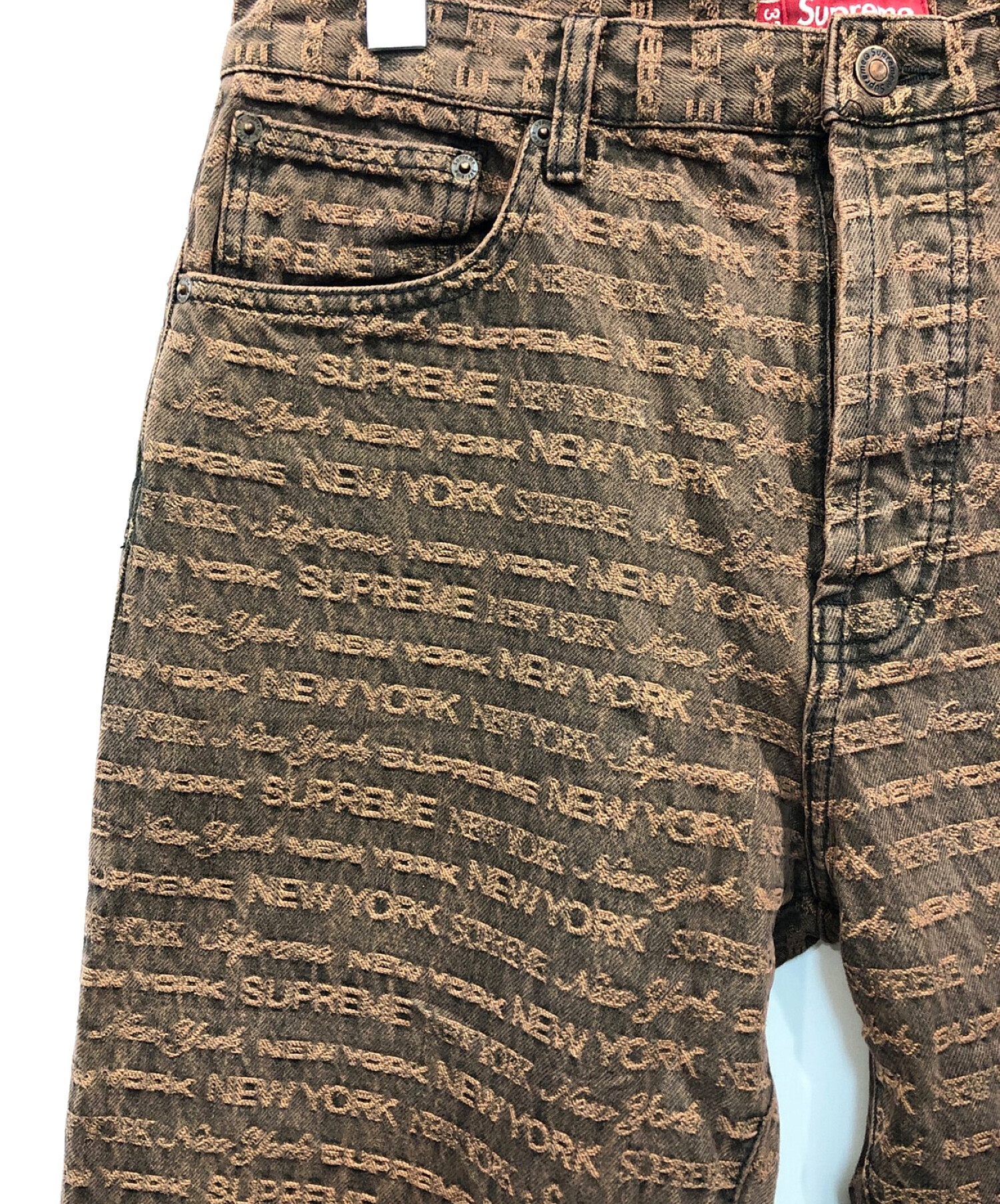 デニム supreme logo stripe regular jean - パンツ