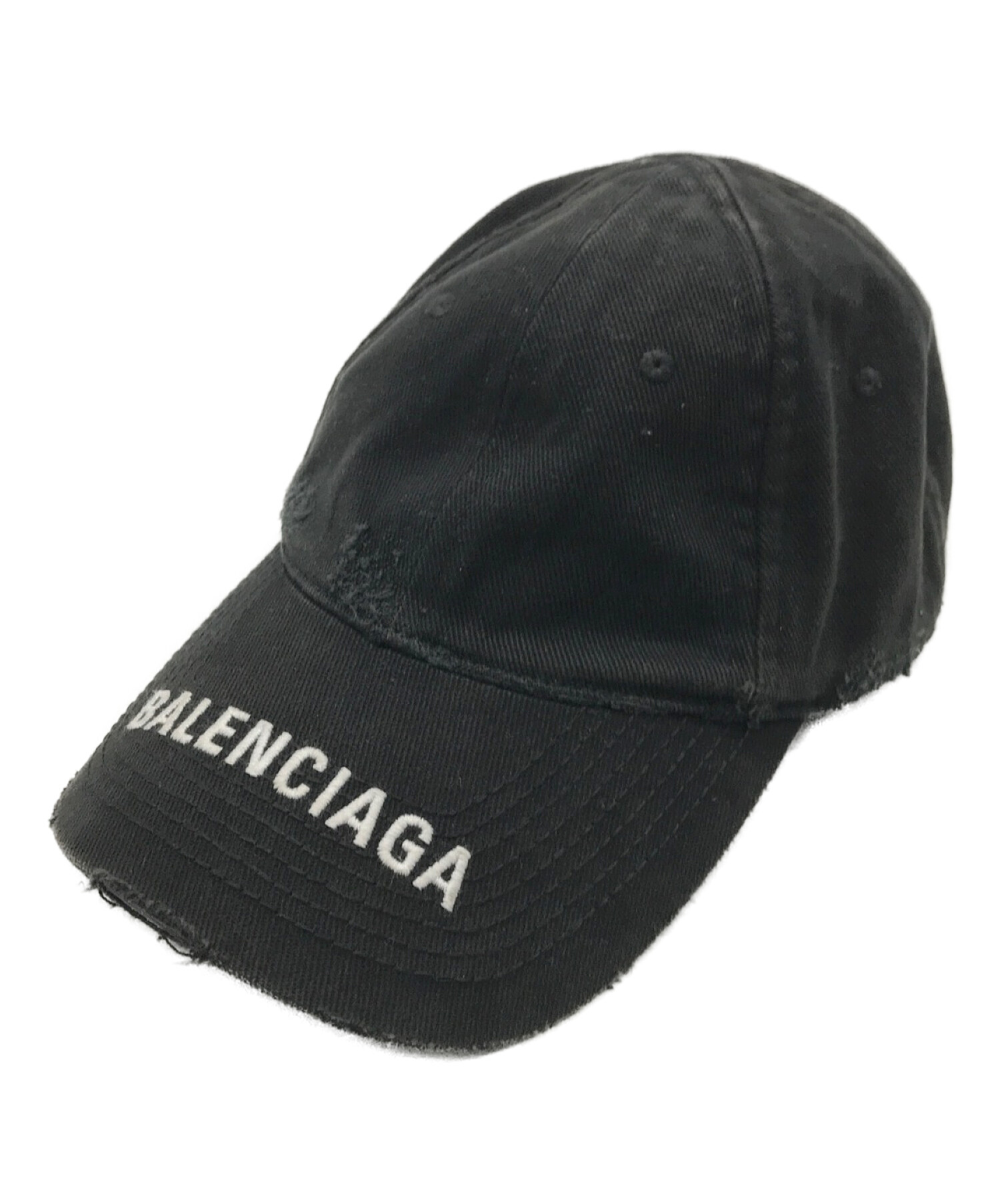 中古・古着通販】BALENCIAGA (バレンシアガ) ダメージ加工キャップ