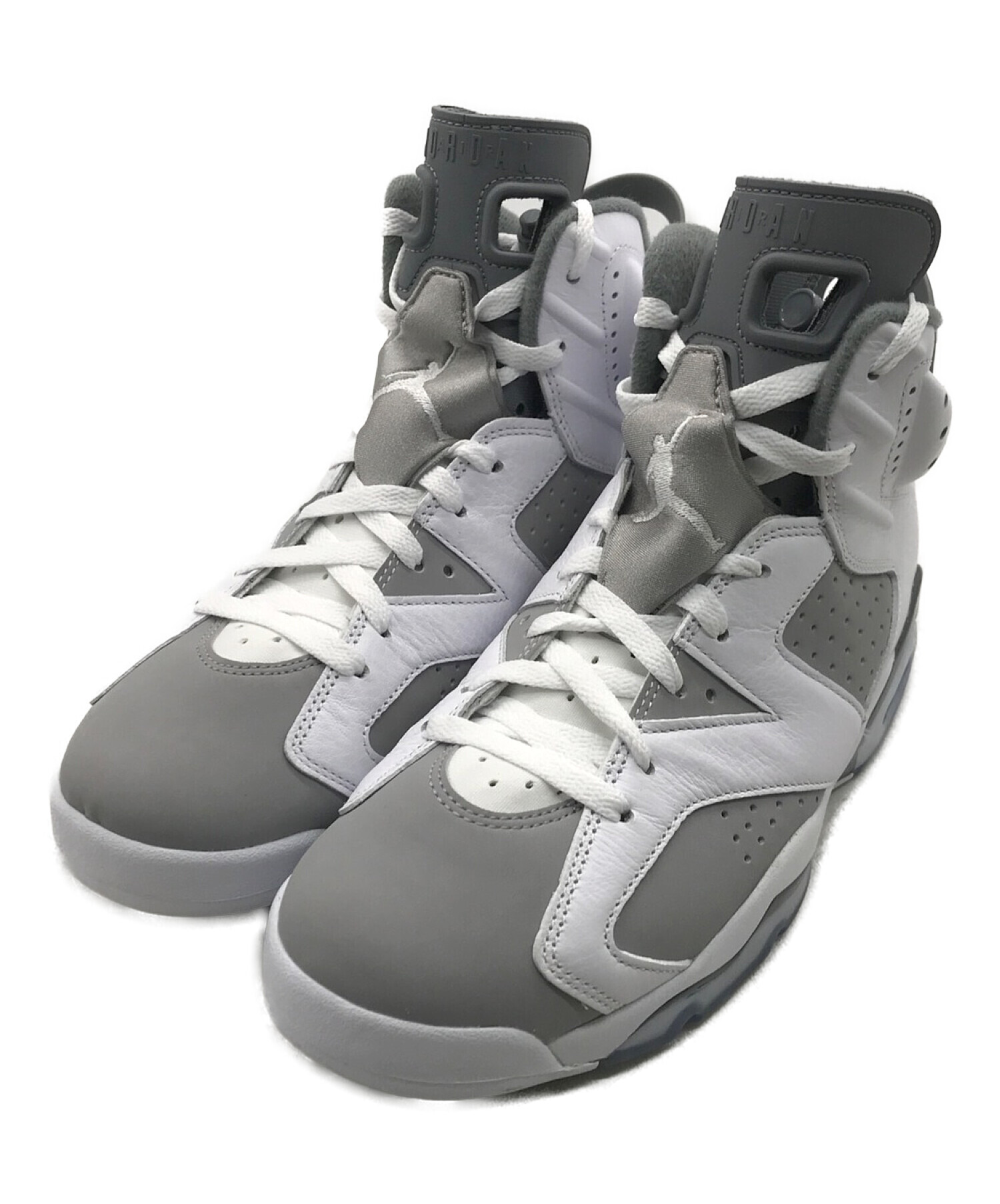 中古・古着通販】NIKE (ナイキ) AIR JORDAN 6 RETRO グレー×ホワイト