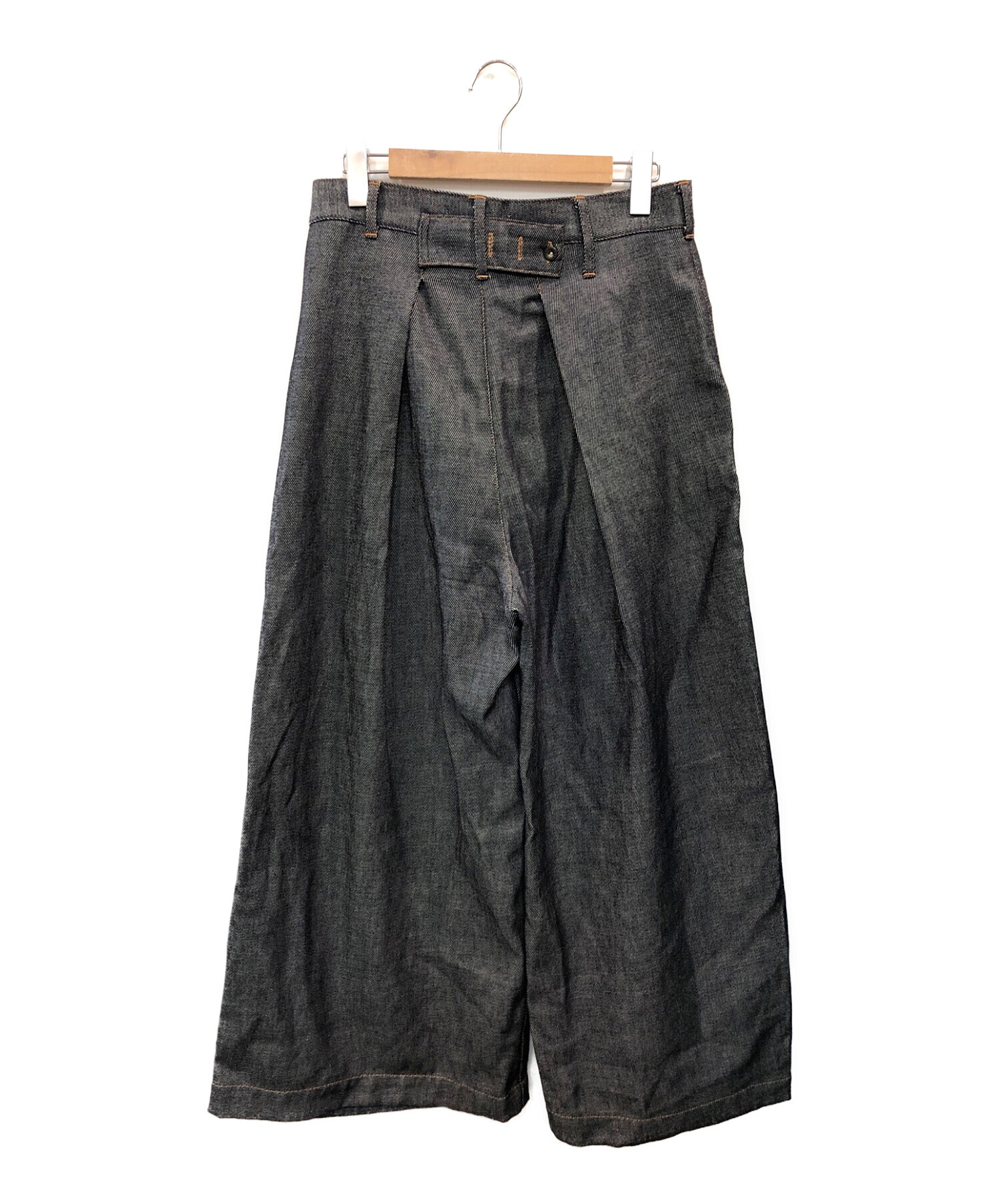 VOAAOV (ヴォアーブ) LOOSE DENIM Tuck Wide Pants インディゴ サイズ:1