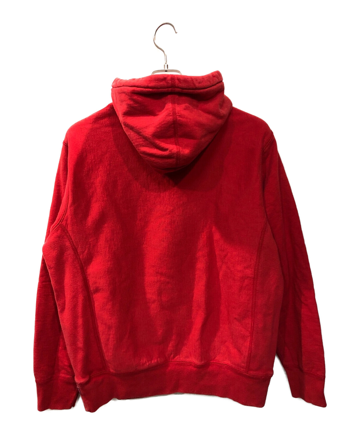 Supreme (シュプリーム) CLASSIC SCRIPT HOODED SWEATSHIRT レッド サイズ:M