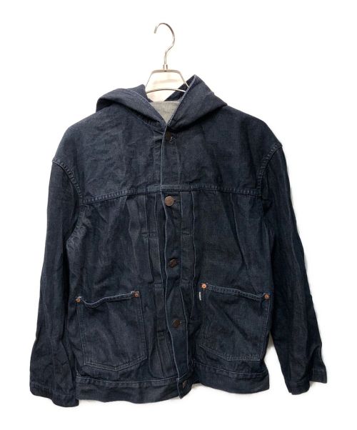 中古・古着通販】EVISU (エビス) フーデットデニムジャケット