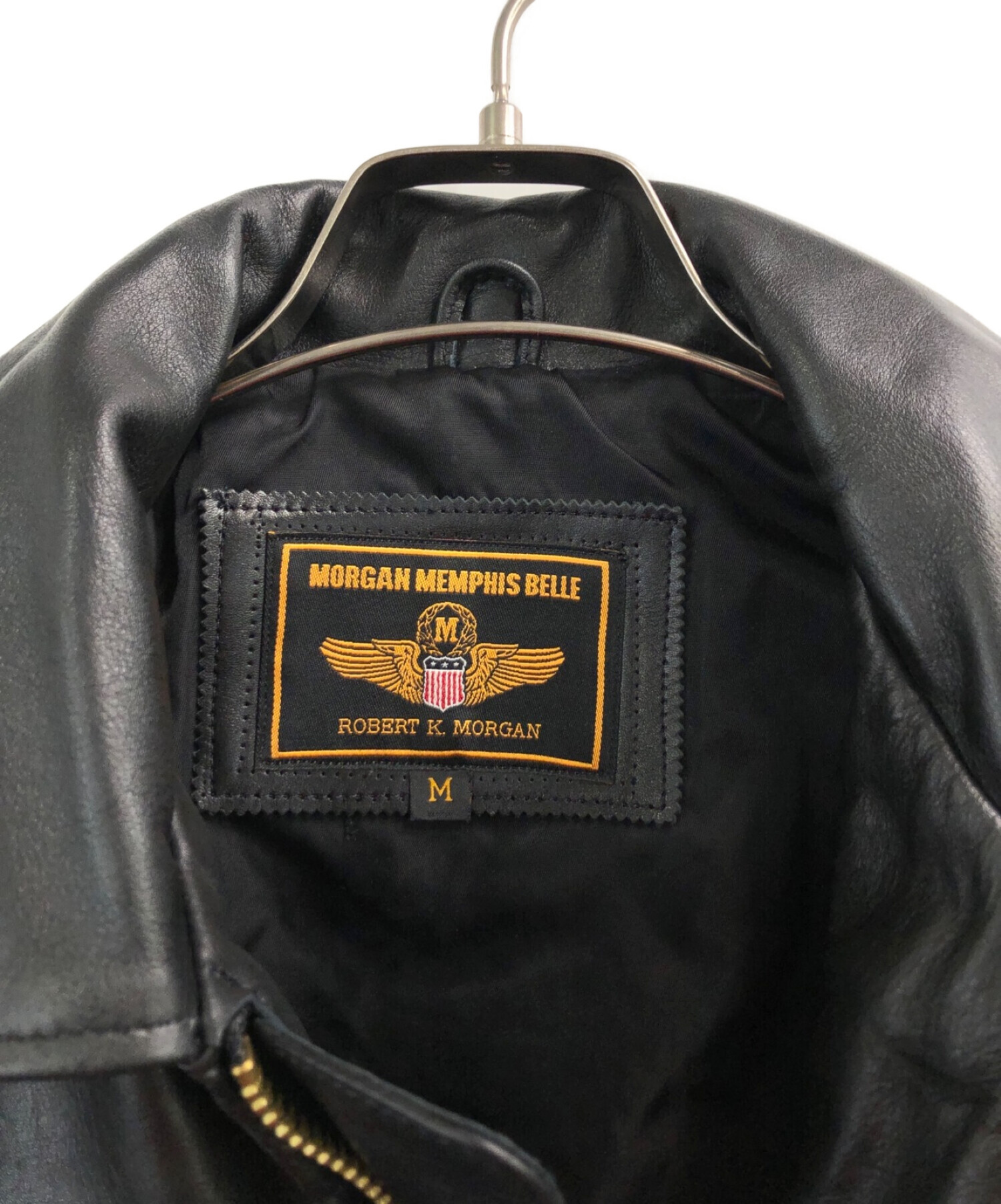 MORGAN MEMPHIS BELLE (モーガン メンフィス ベル) シングルライダースジャケット ブラック サイズ:M