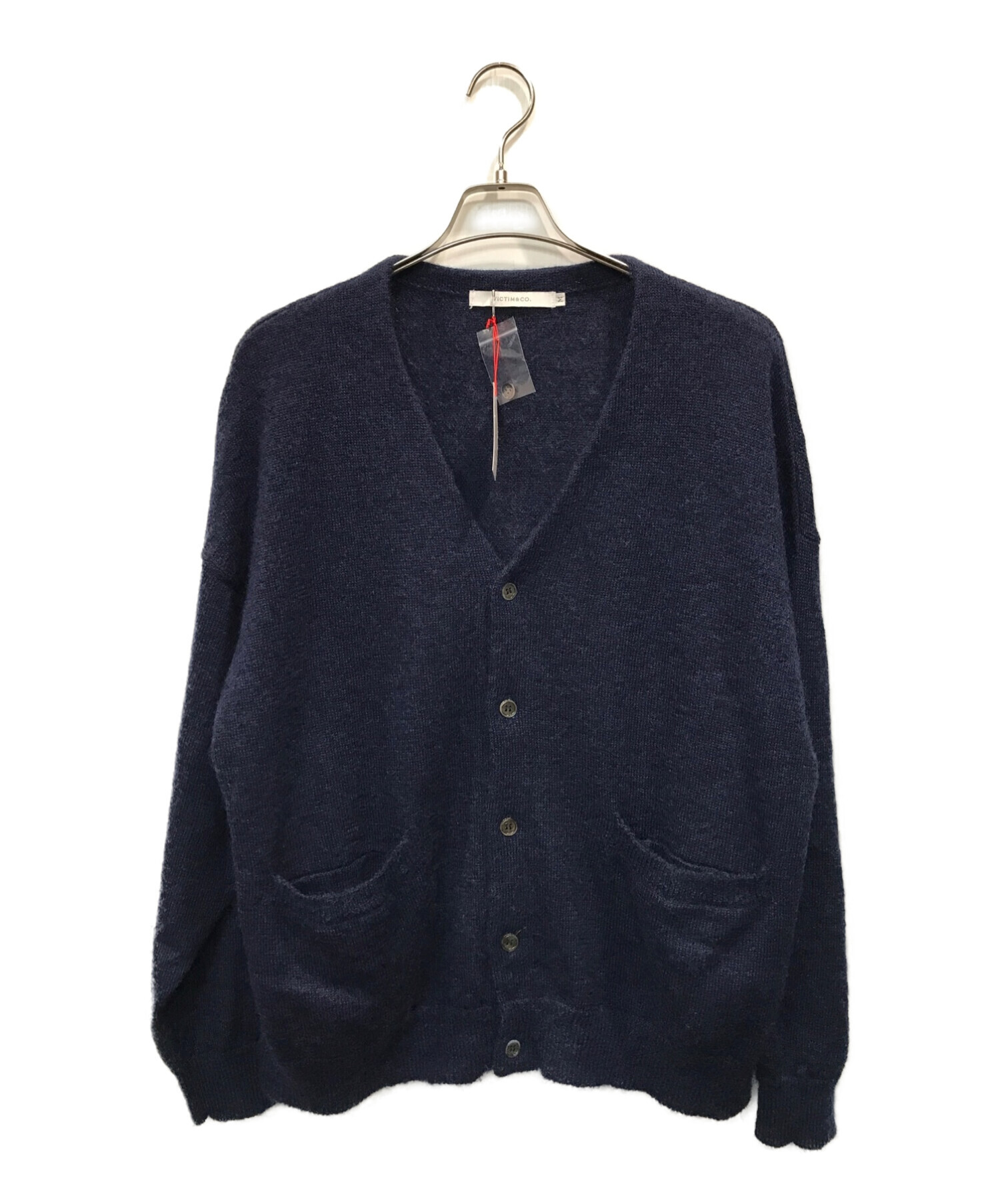 VICTIM MOHAIR CARDIGAN ネイビー Мサイズ-