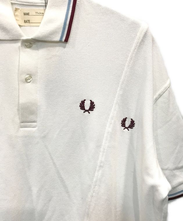 FRED PERRY (フレッドペリー) 77circa (ナナナナサーカ) TWIN TIPPEDポロシャツ ホワイト サイズ:36