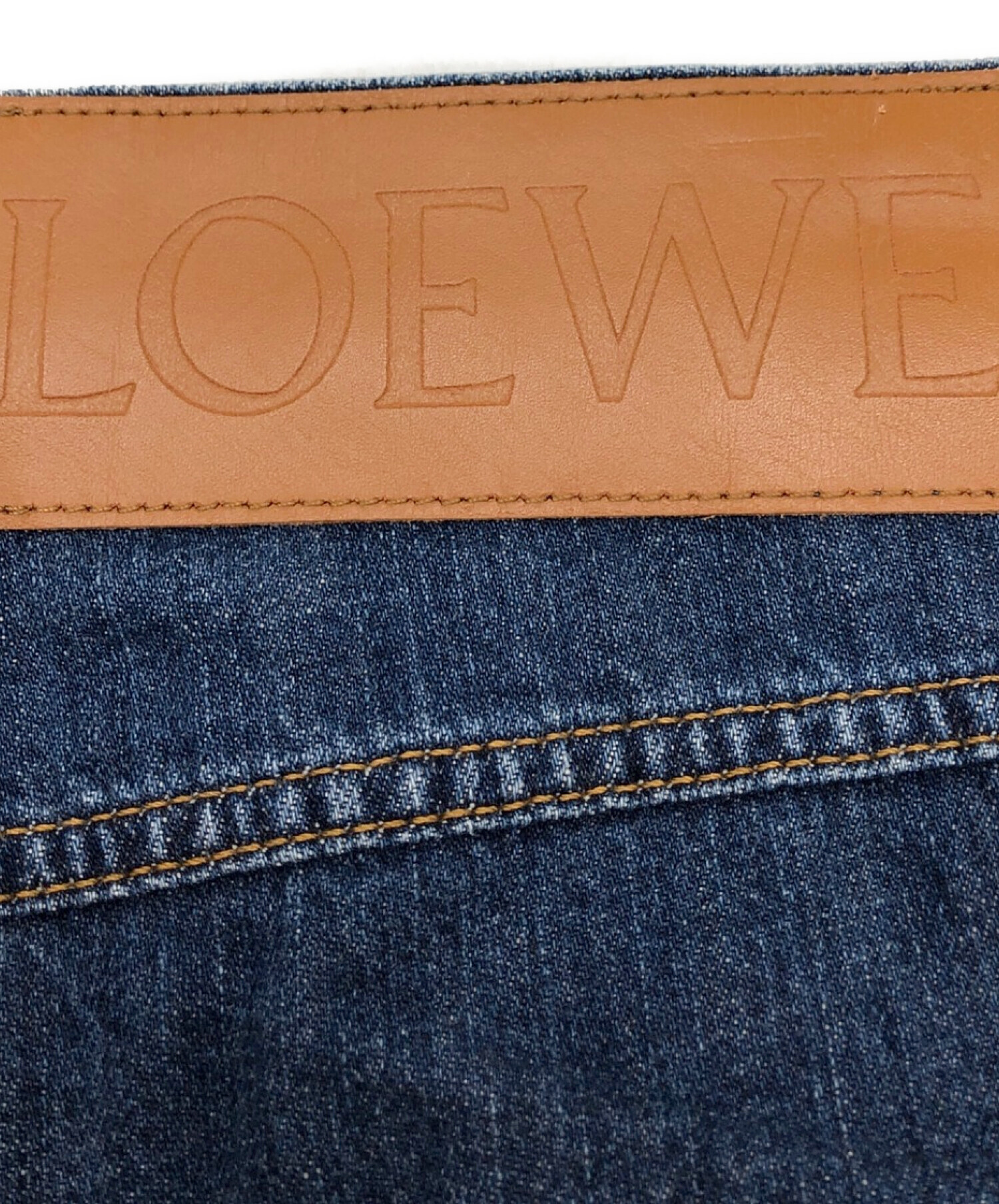 LOEWE (ロエベ) フィッシャーマンデニムパンツ インディゴ サイズ:36