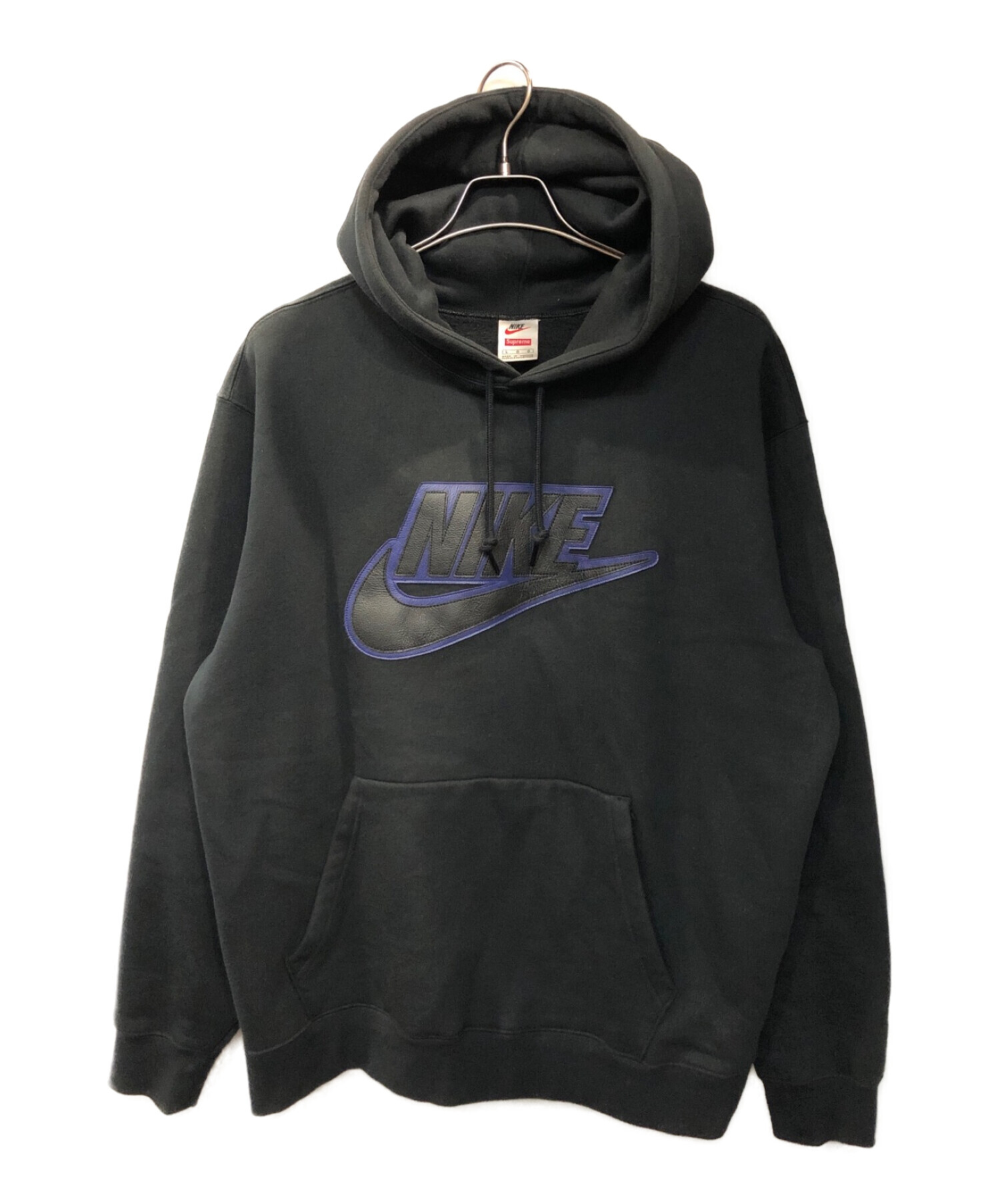 Supreme ／Nike Leather Appliqué Hooded