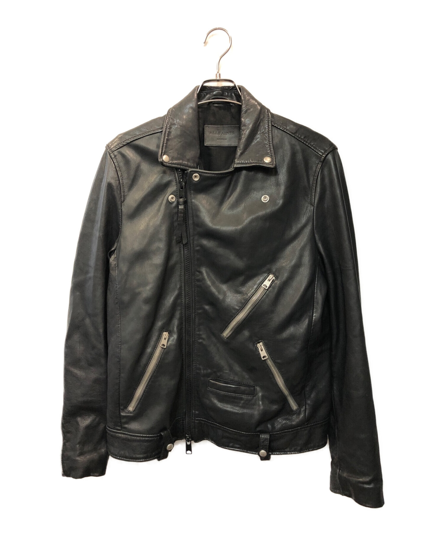 ALL SAINTS (オールセインツ) Muir Leather Biker Jacket ブラック サイズ:M