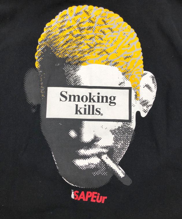 SAPEur (サプール) FR2 (エフアールツー) Smoking kills Hoodie ブラック サイズ:L