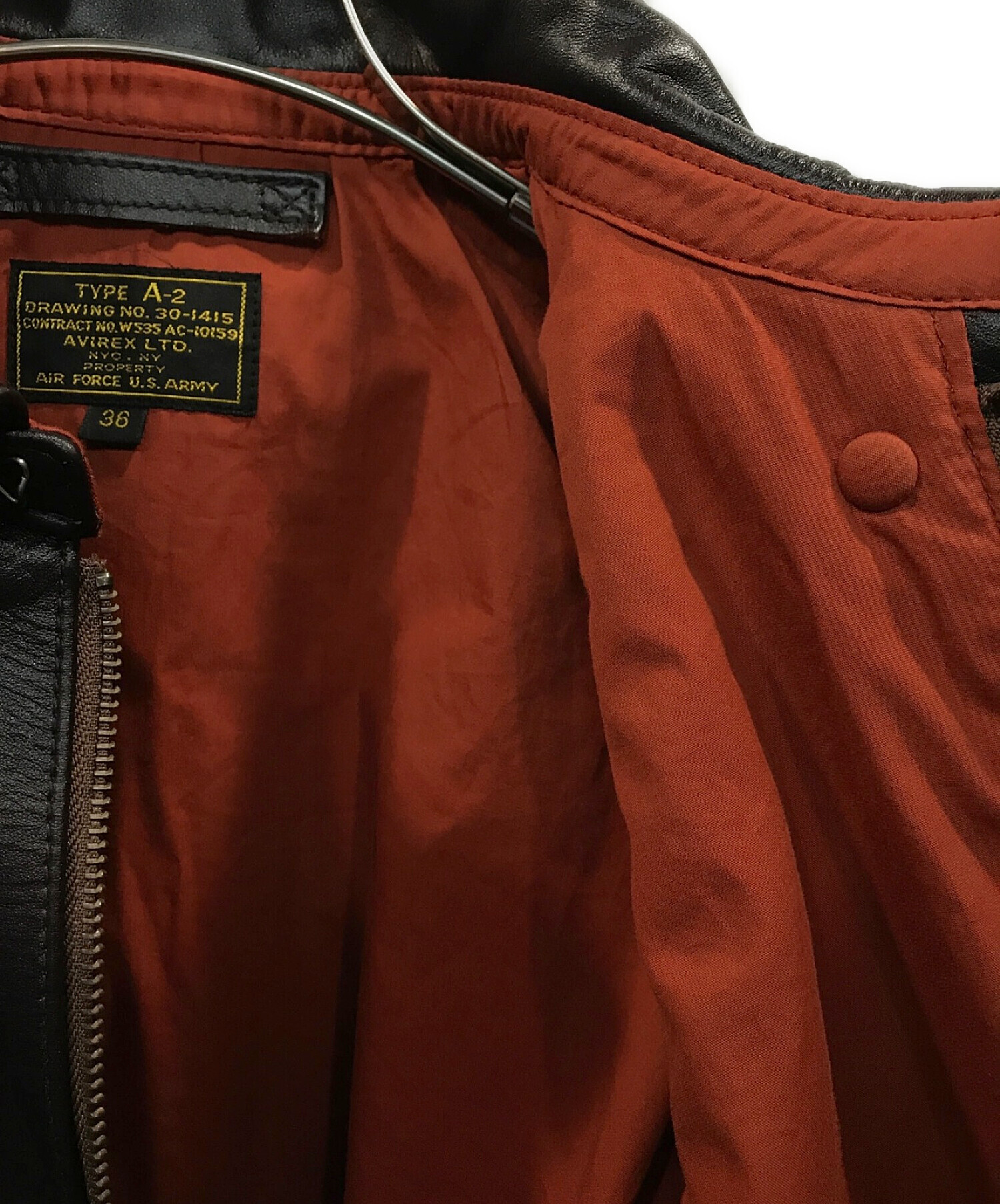 中古・古着通販】AVIREX (アヴィレックス) A-2 PLANE FLIGHTJACKET