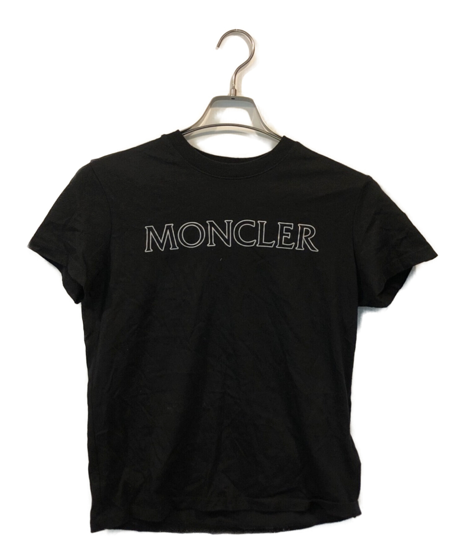 MONCLER◇Tシャツ/S/コットン/BLK/黒/無地/C-SCOM-18-1580 - メンズ 