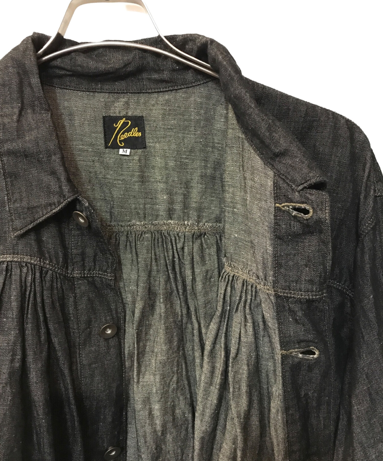 中古・古着通販】Needles (ニードルズ) Gathered Jean Jacket ブラック