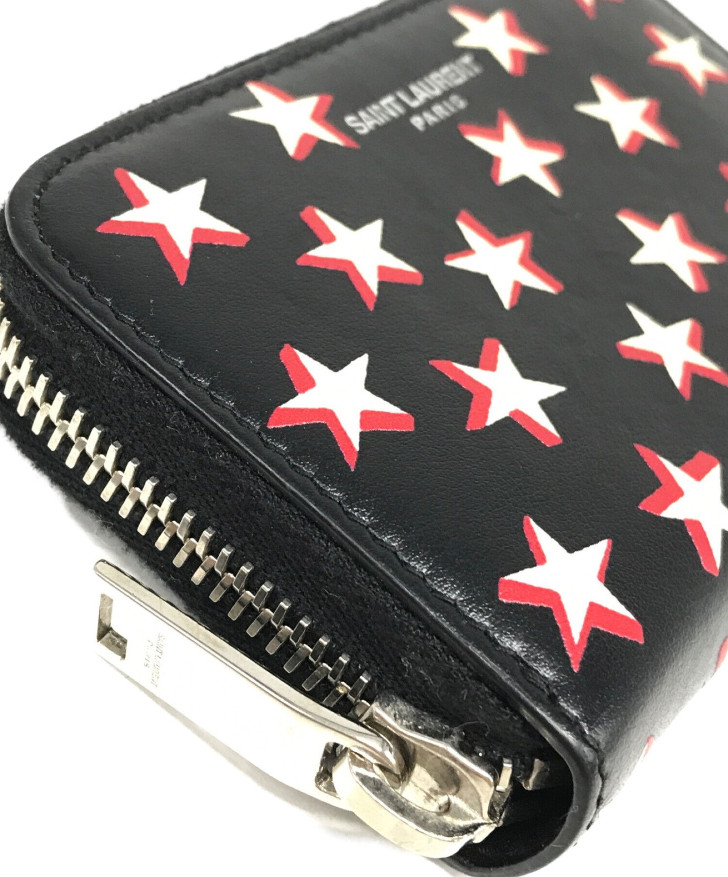 Saint Laurent Paris (サンローランパリ) スタープリントコインケース ブラック