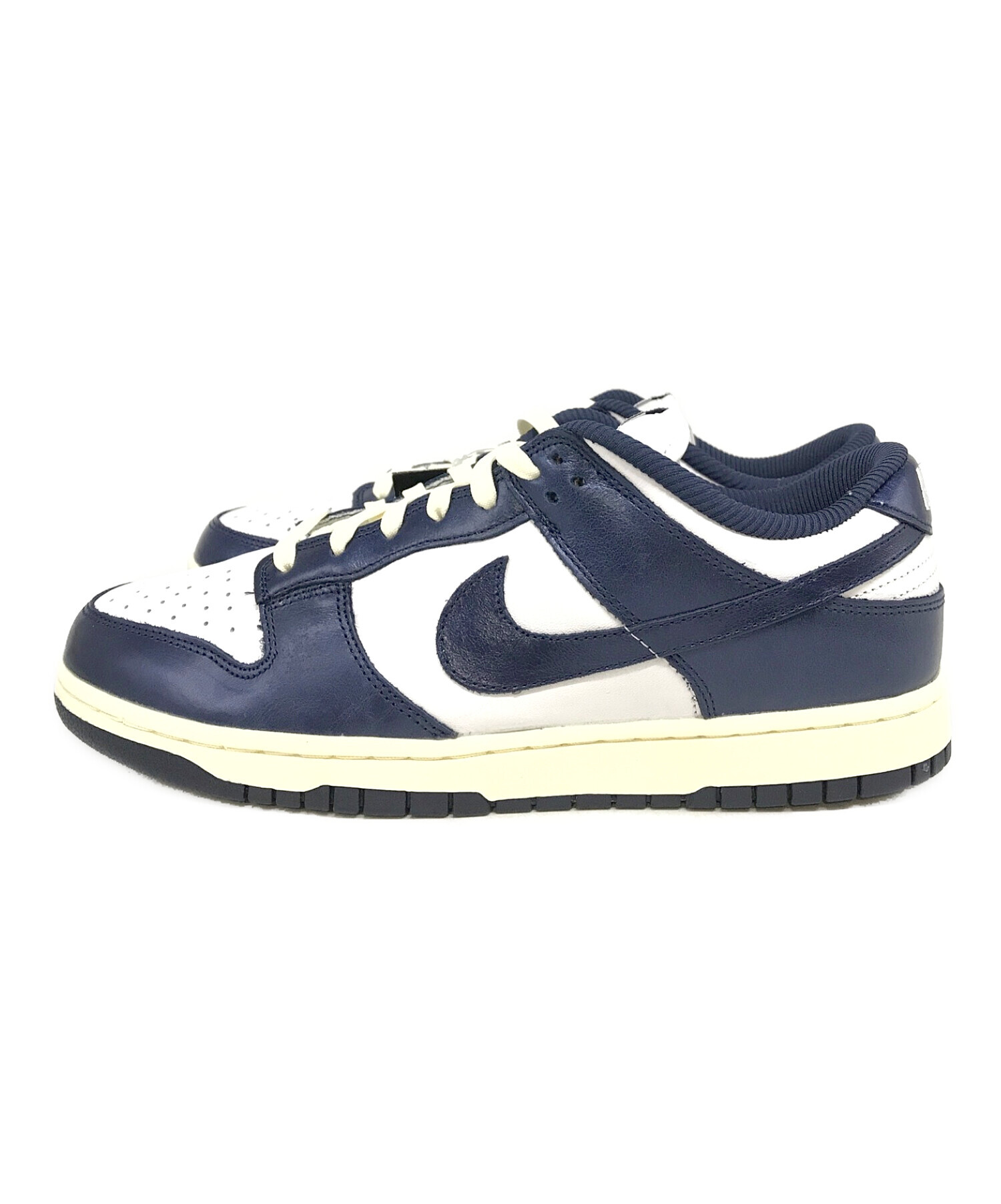 NIKE (ナイキ) W DUNK LOW PRM / ダンクロー ホワイト×ネイビー サイズ:29