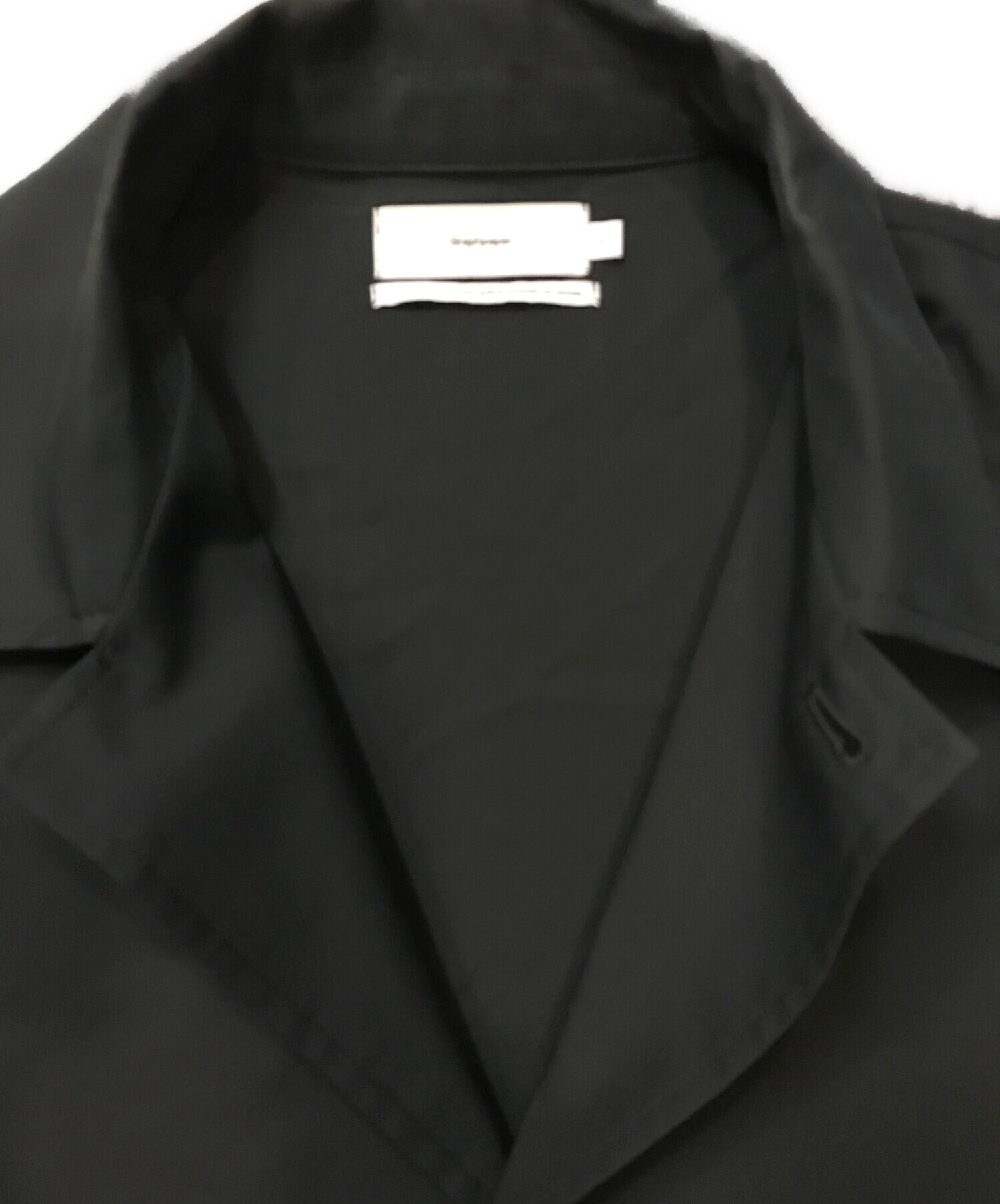 Graphpaper (グラフペーパー) キュプラシャツコート ブラック サイズ:M