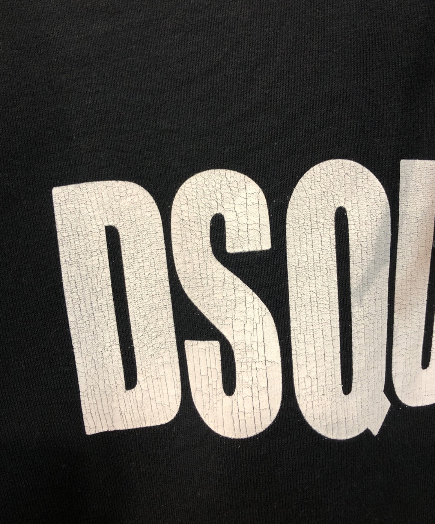 DSQUARED2 (ディースクエアード) ロゴプリントパーカー ブラック サイズ:M