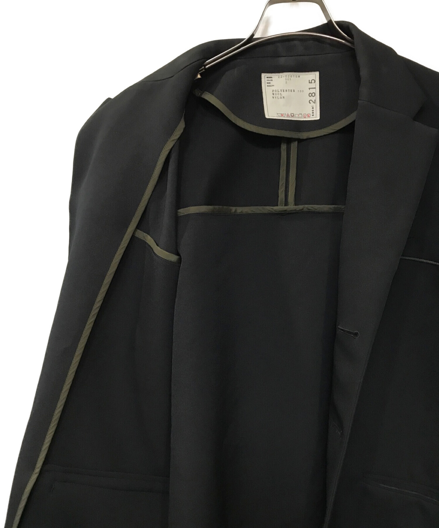 sacai (サカイ) Technical Jersey Jacket ブラック サイズ:2